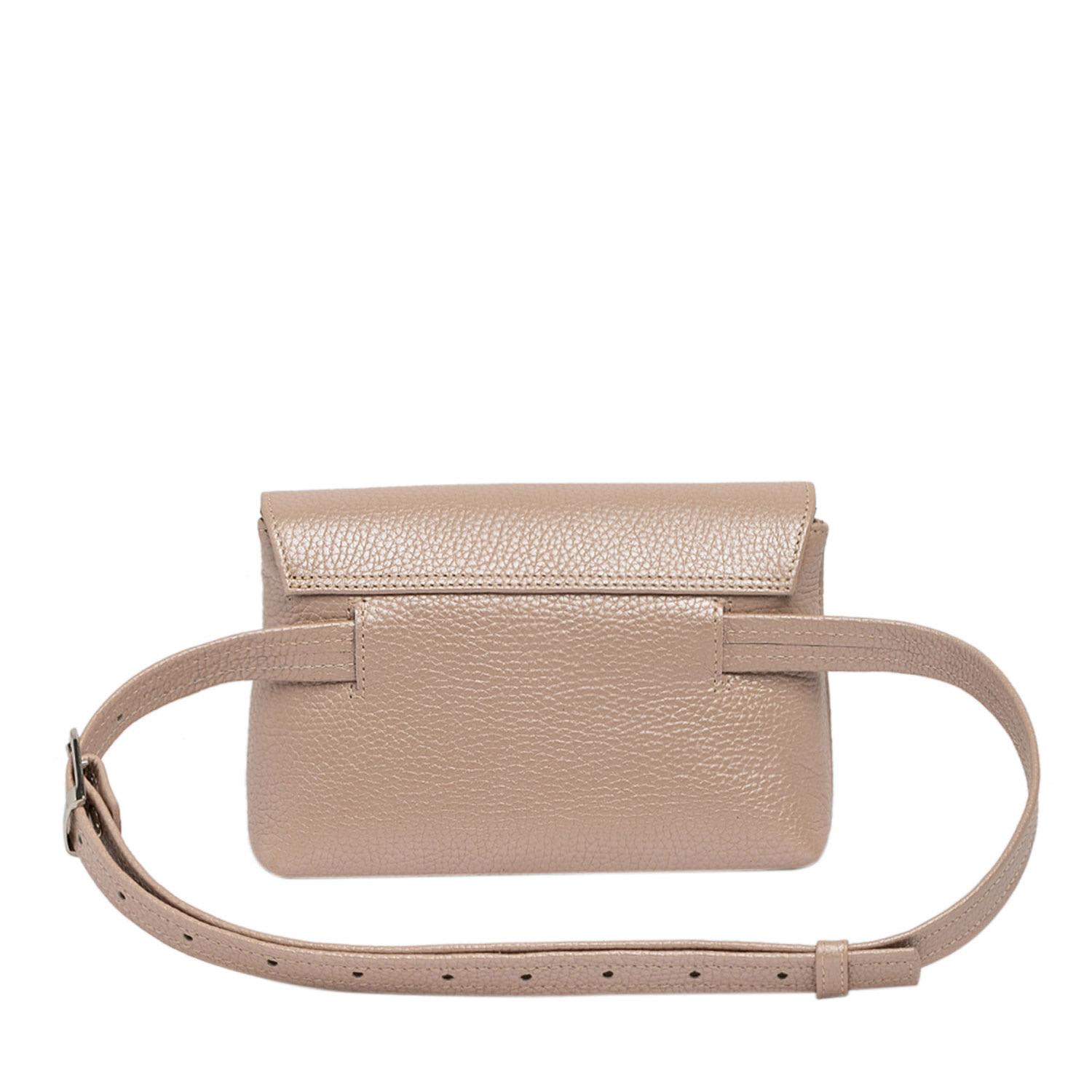 Laura Olaru Tria Pearly Leather Belt Bag With Heart Attached in Pink Lyst UK