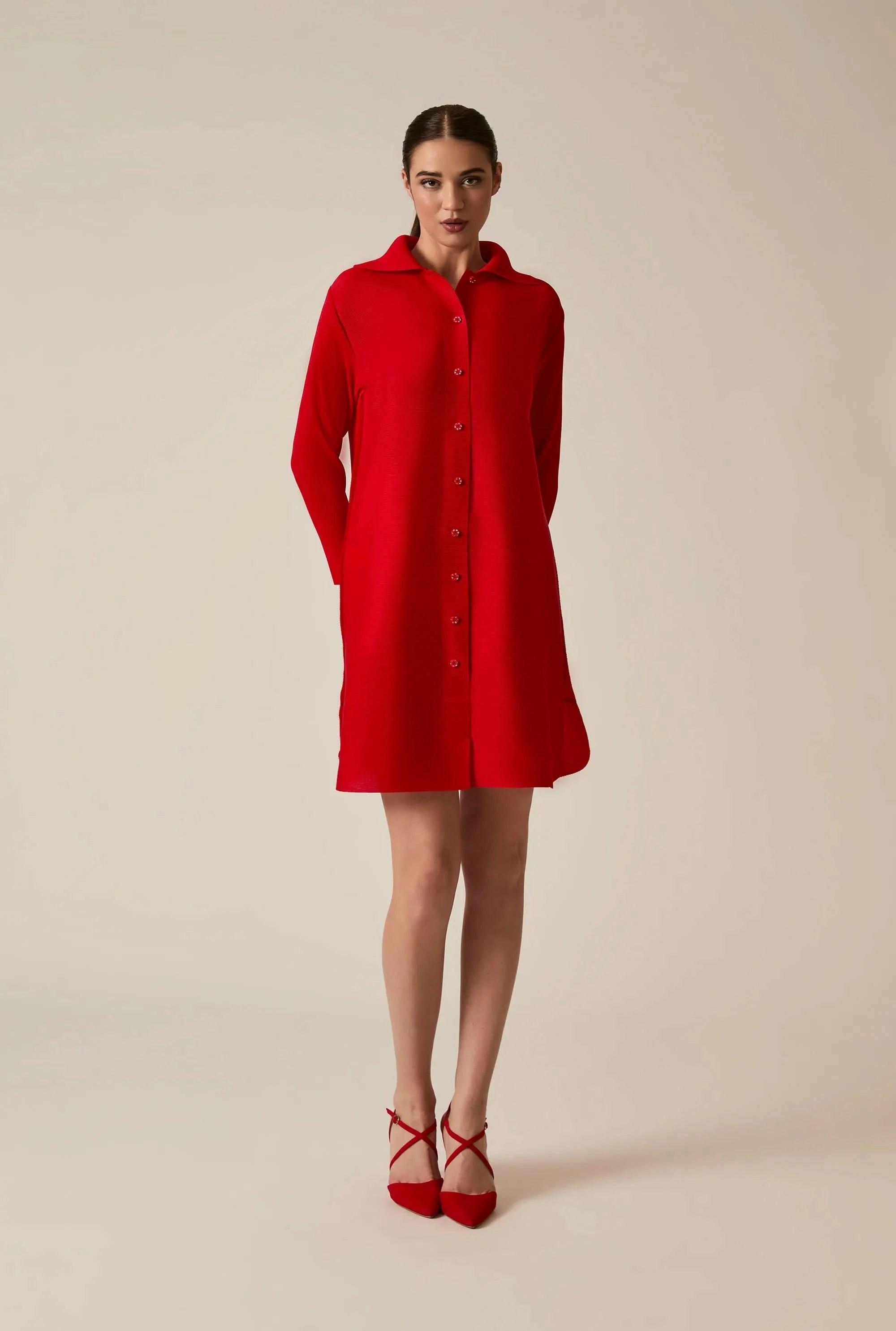 Red Shirt Dresses for Women - Up to 81% off | Lyst UK