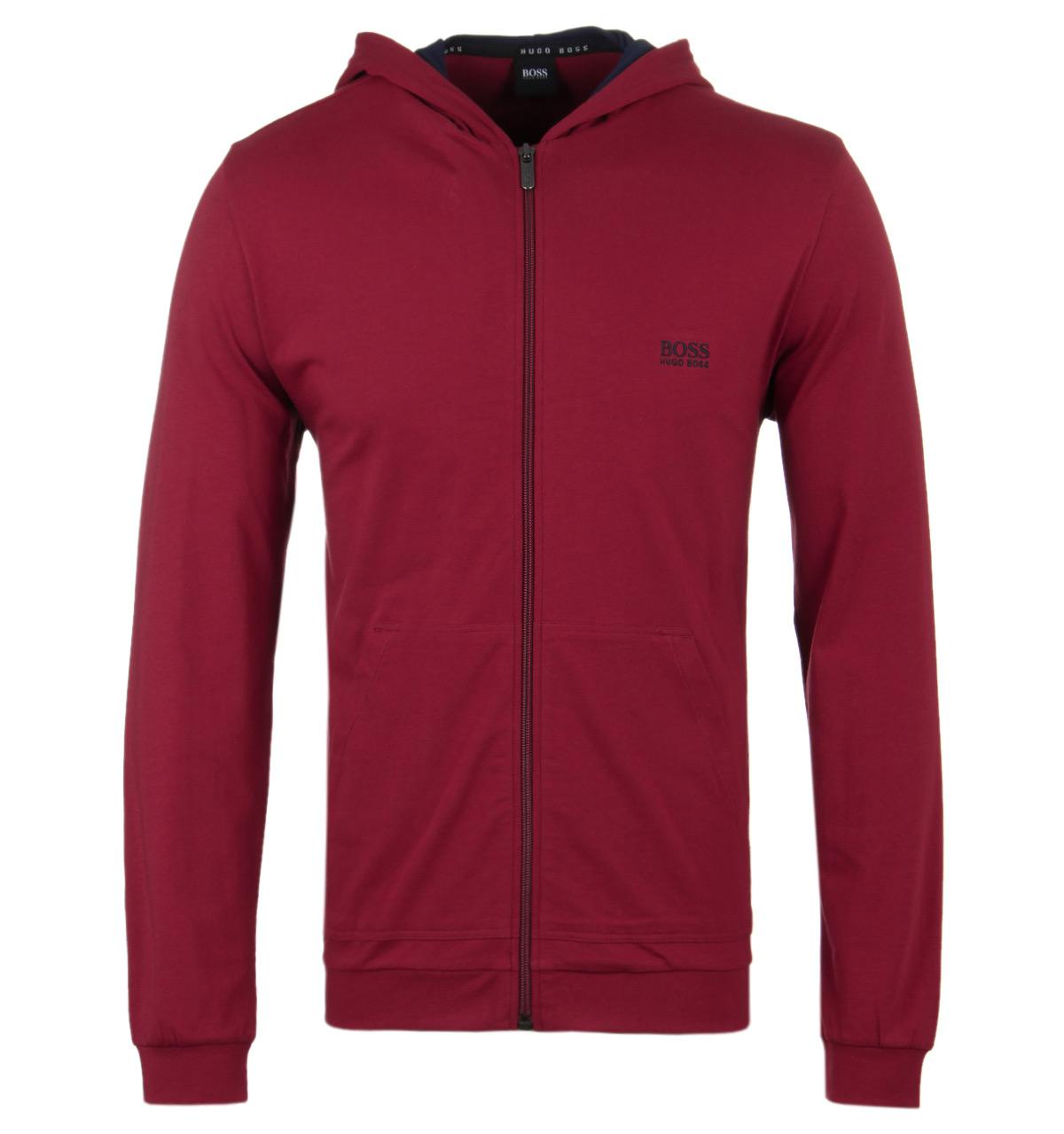 boss zip through hooded tracksuit
