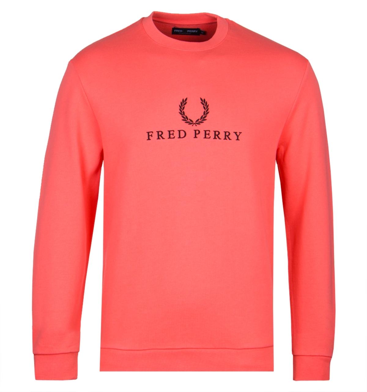 fred perry embroidered sweatshirt