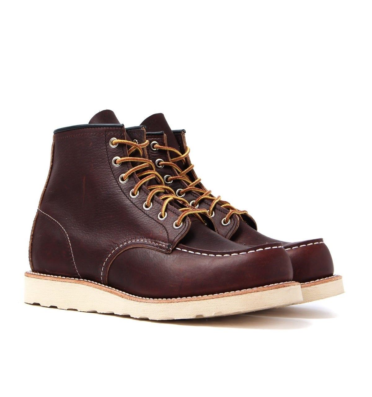 Red Wing 8138 Classic Moc Toe Leather Boots - Briar Oil Slick in Brown ...