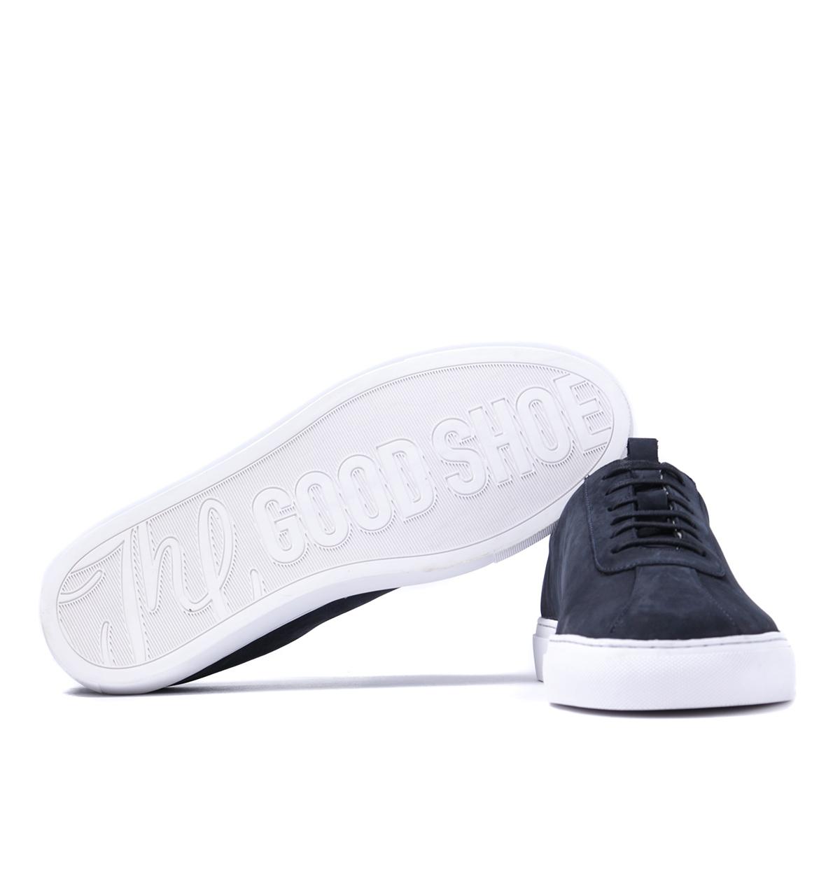 grenson navy trainers