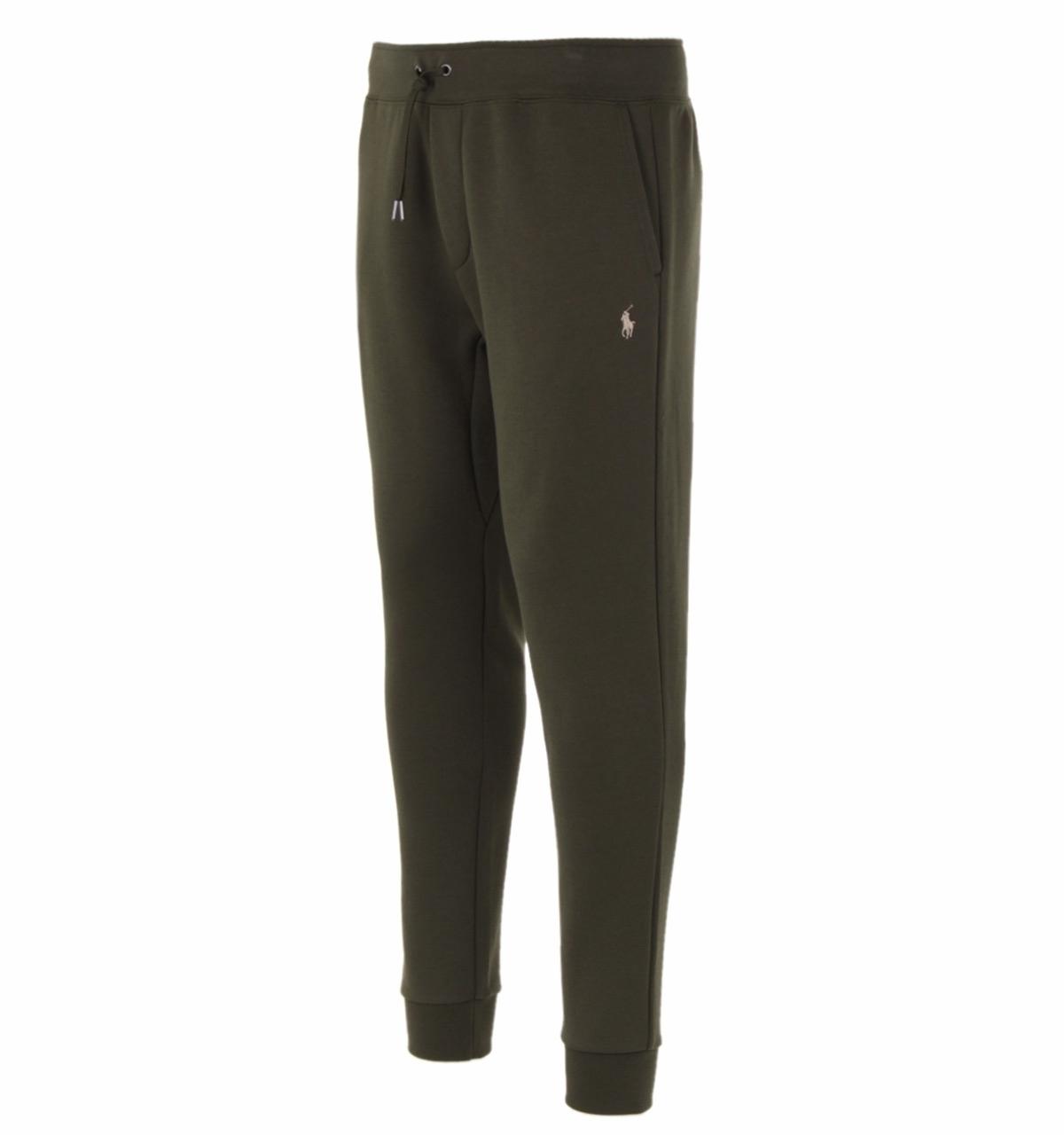 Polo Ralph Lauren Cotton Olive Green Tapered Tracksuit Bottoms for Men |  Lyst