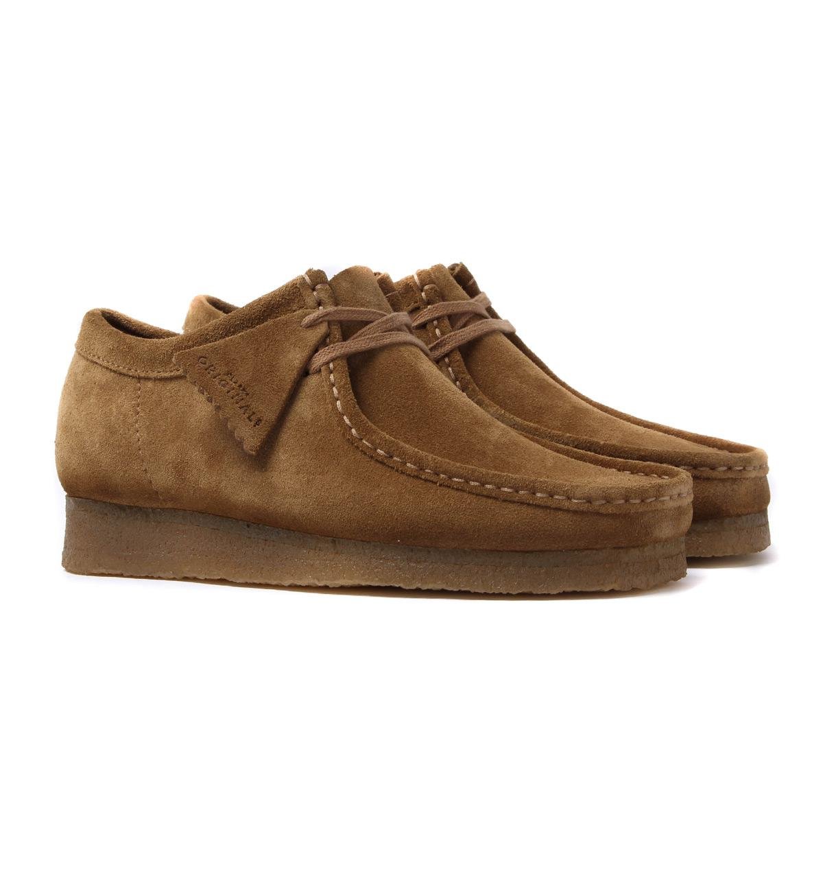 Clarks Wallabee Cola Brown Suede Shoes - Lyst