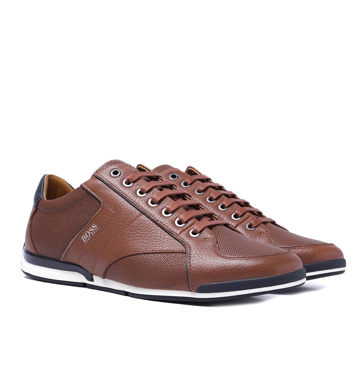 hugo boss saturn trainers brown