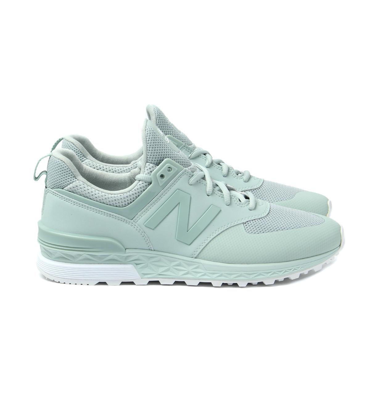 New Balance Synthetic Ms574 Mint Green Trainers for Men | Lyst