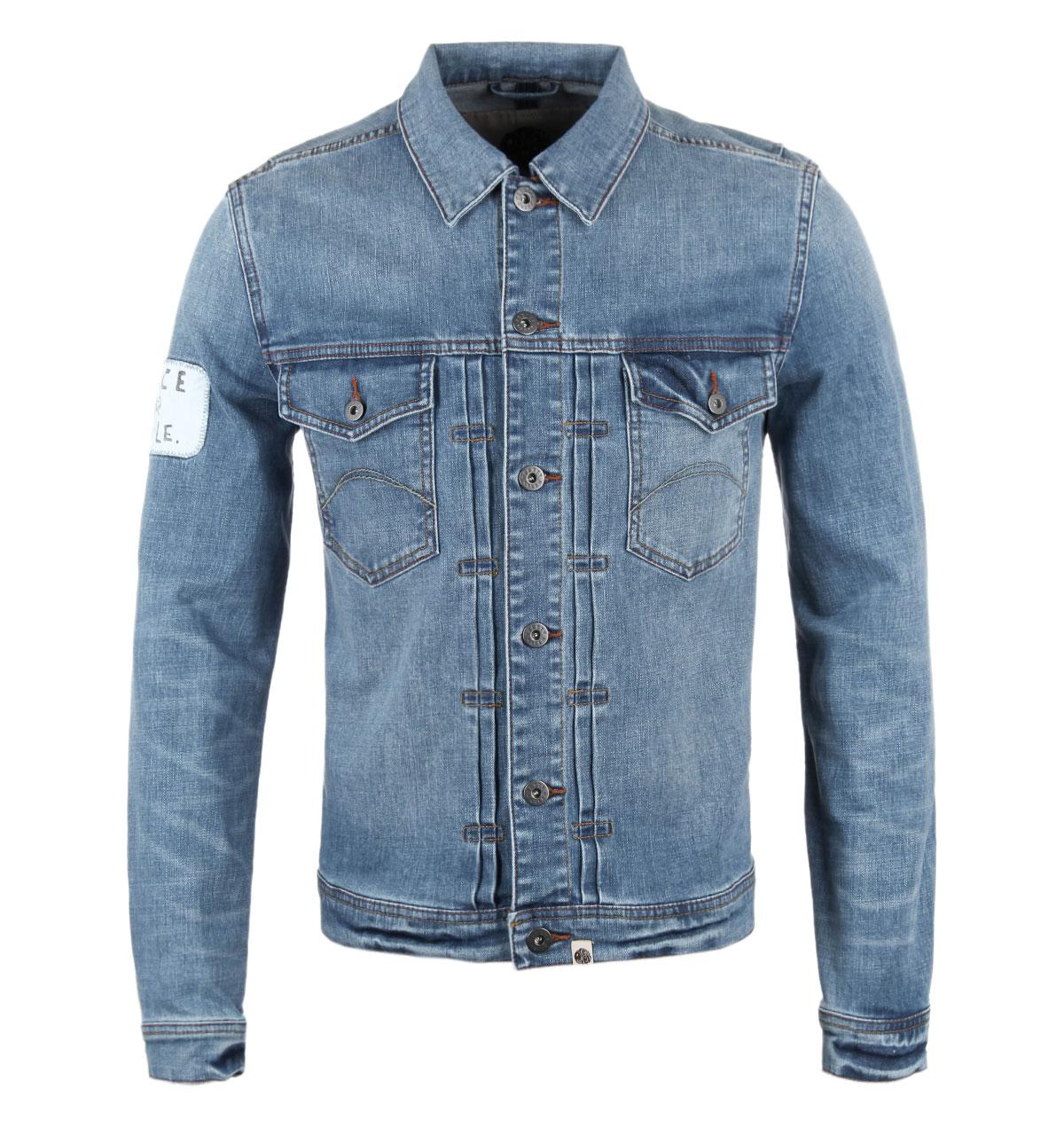 pretty green denim jacket
