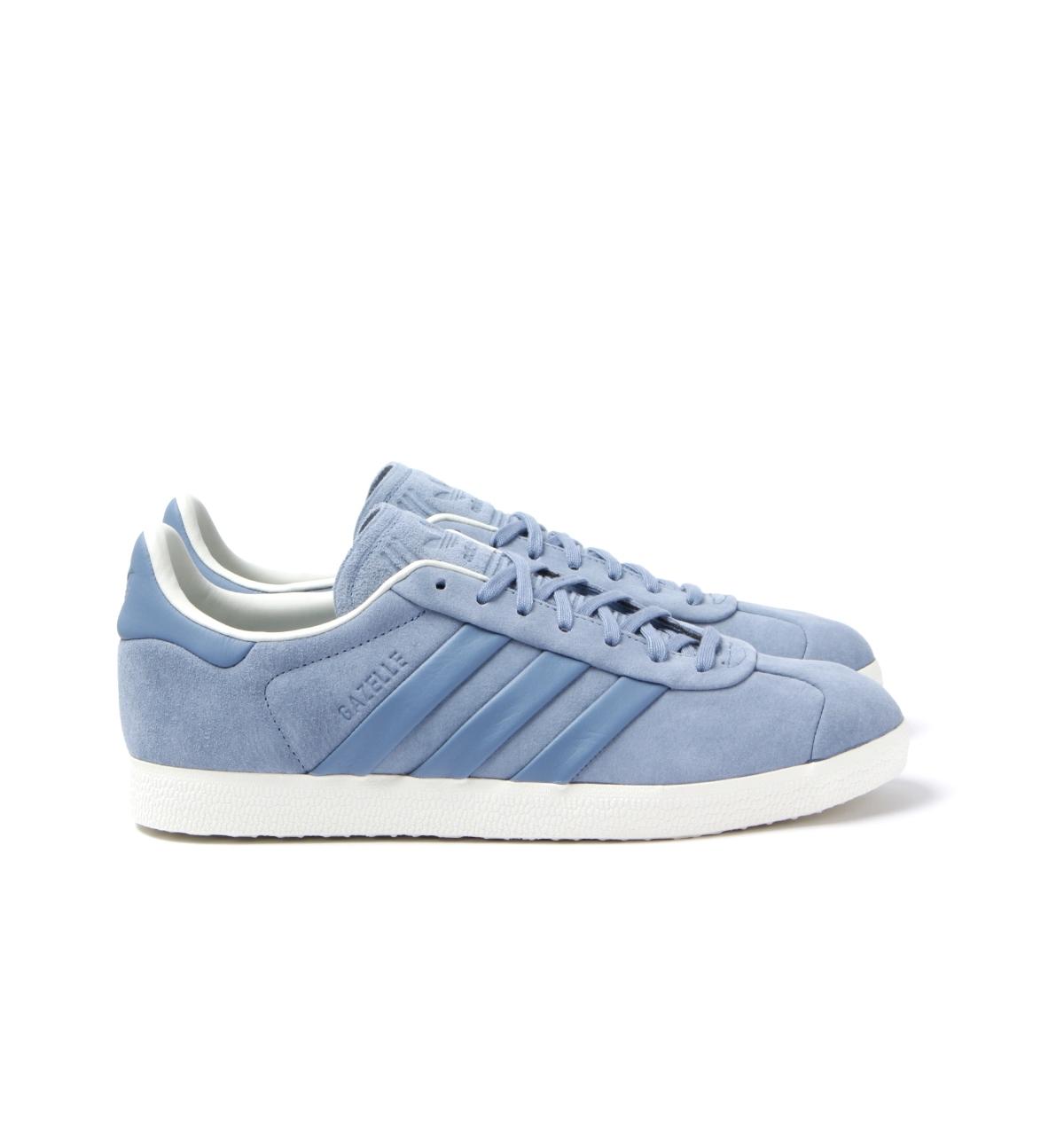 adidas gazelle stitch and turn blue