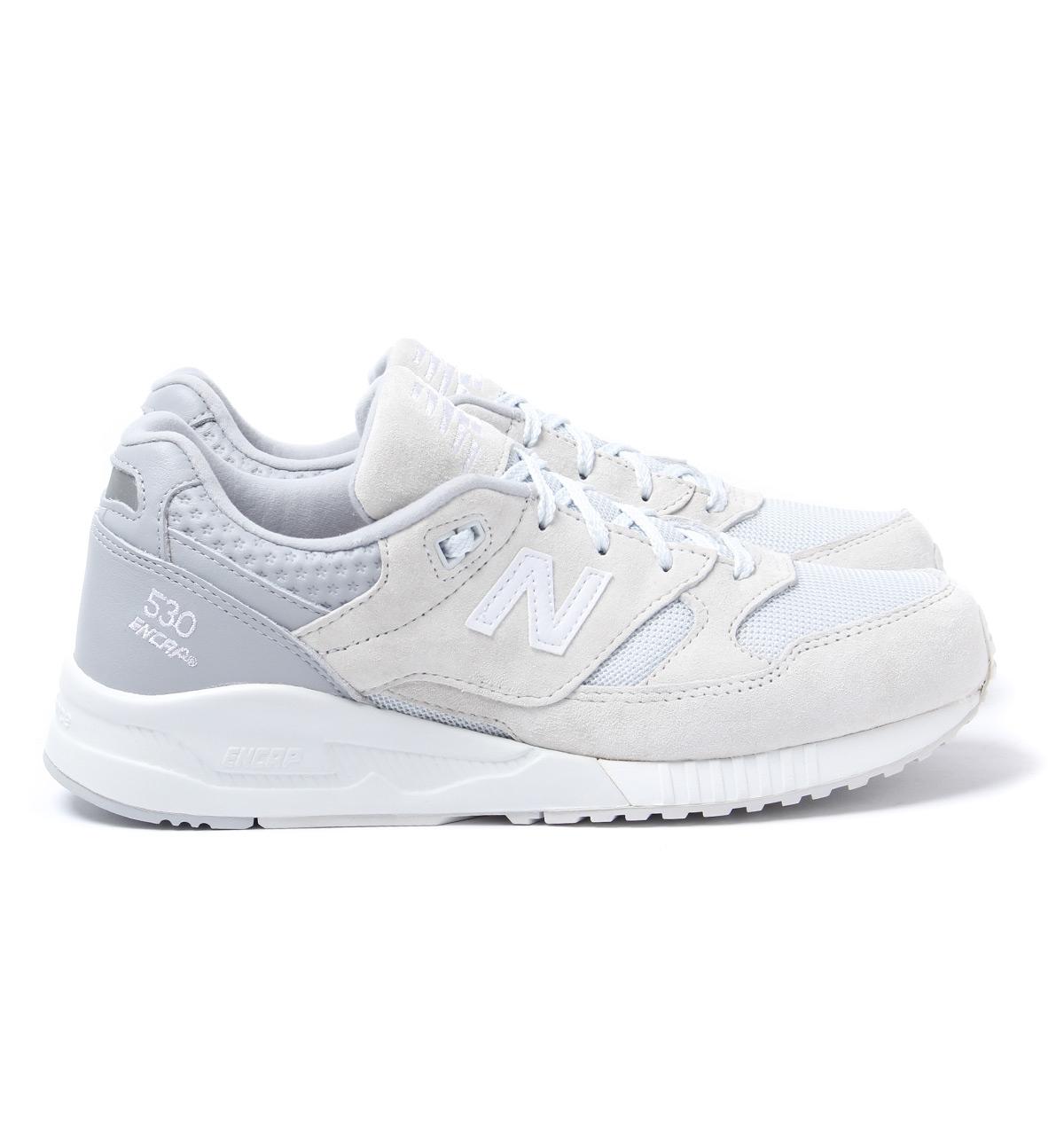 New Balance 530 Cream Suede Trainers | Lyst