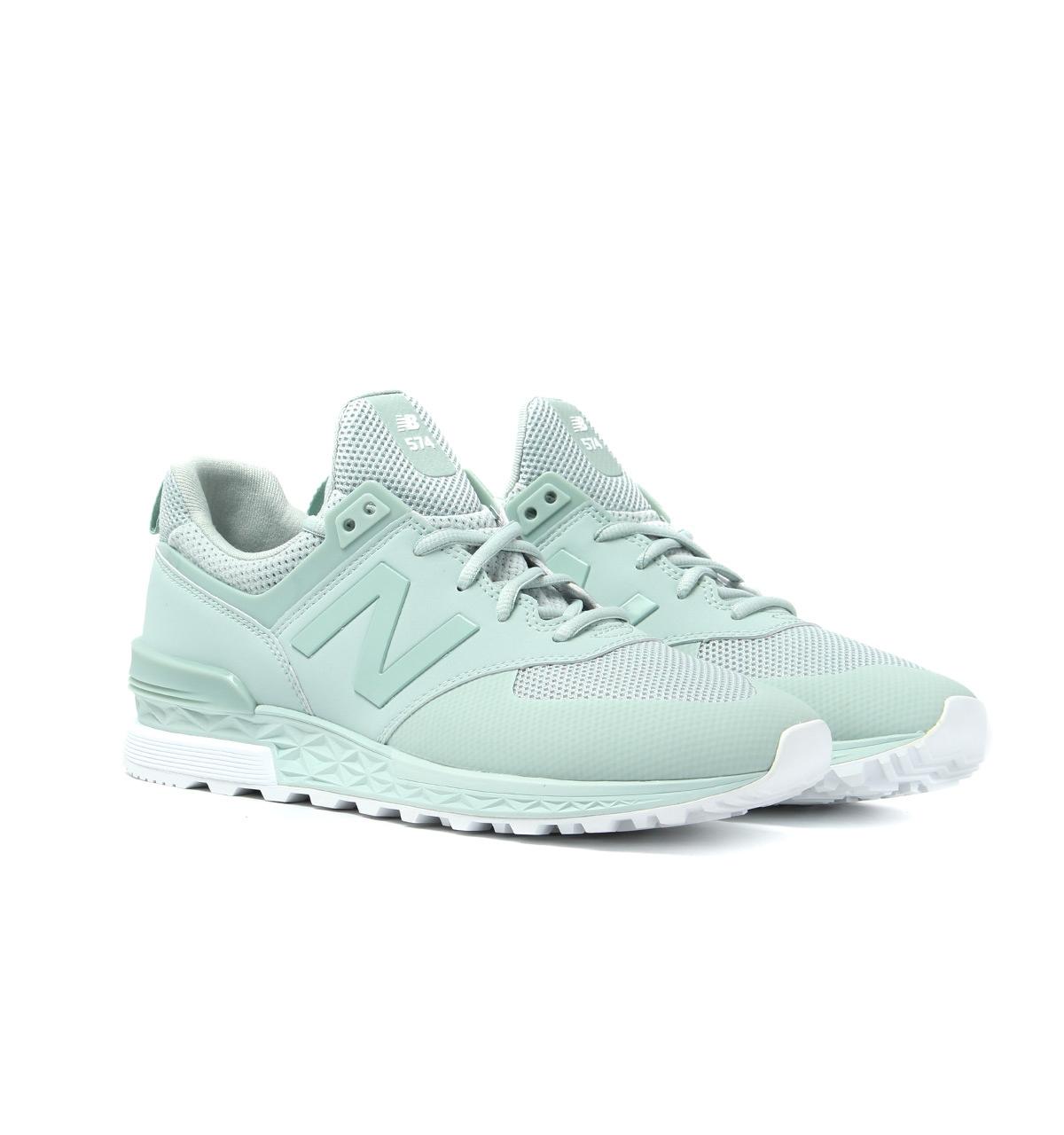 Synthetic Ms574 Mint Green Trainers 