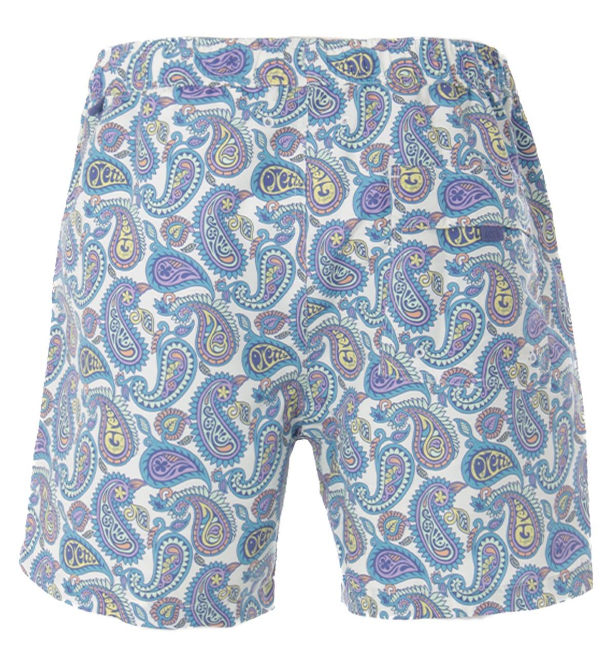 Synthetic Campbell Paisley Swim Shorts 