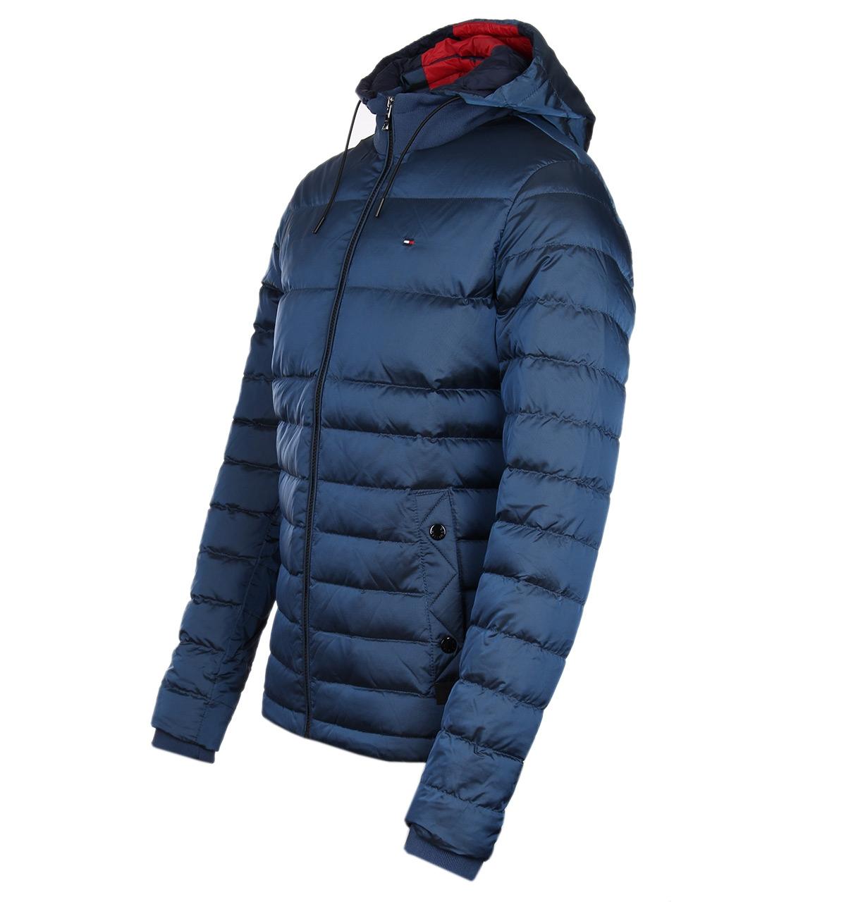 Tommy Hilfiger Synthetic Chad Hooded Down Ensign Blue Down Jacket for