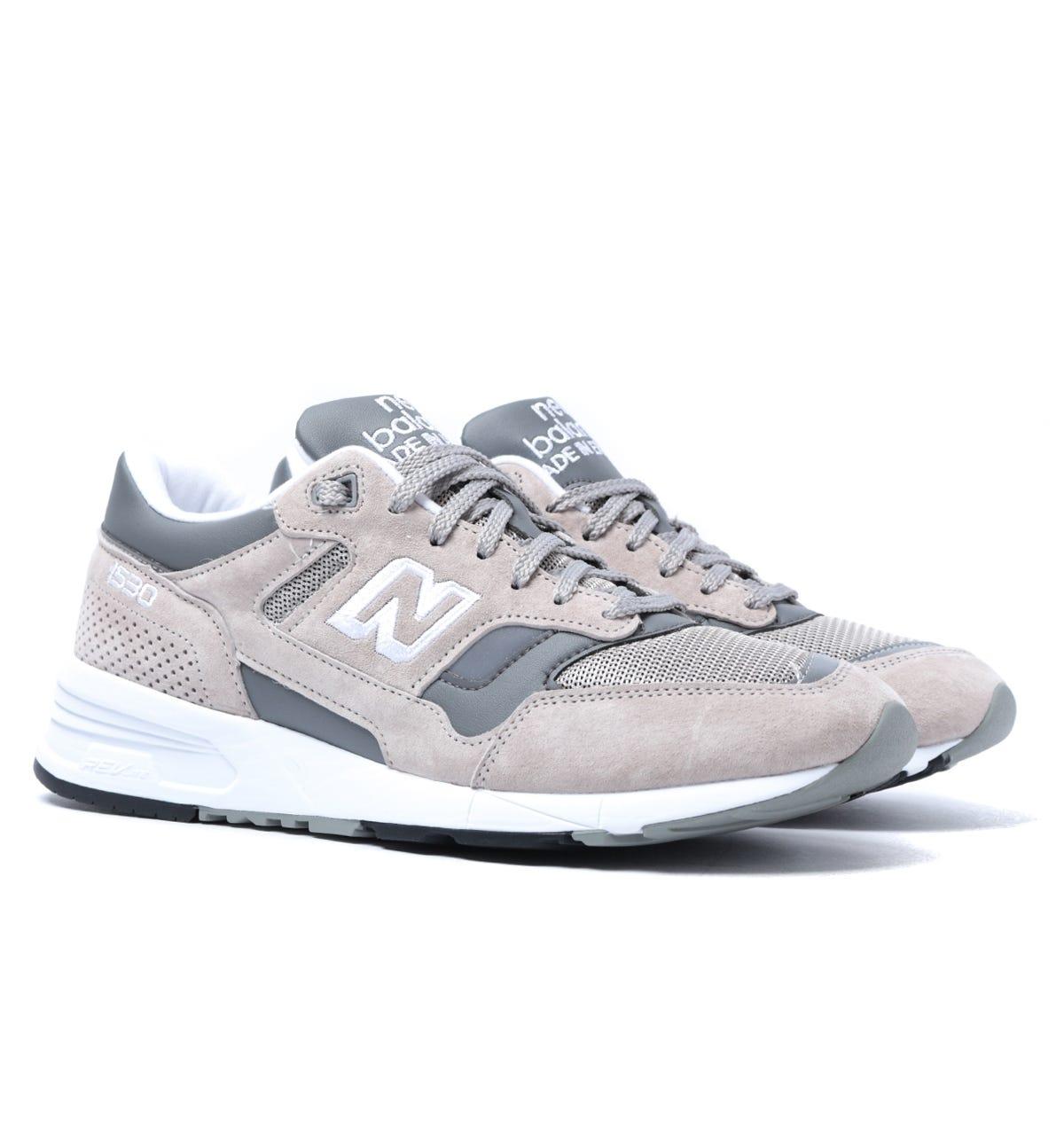 New Balance 1530 Made In England Tan, Grey & White Suede Trainers ...