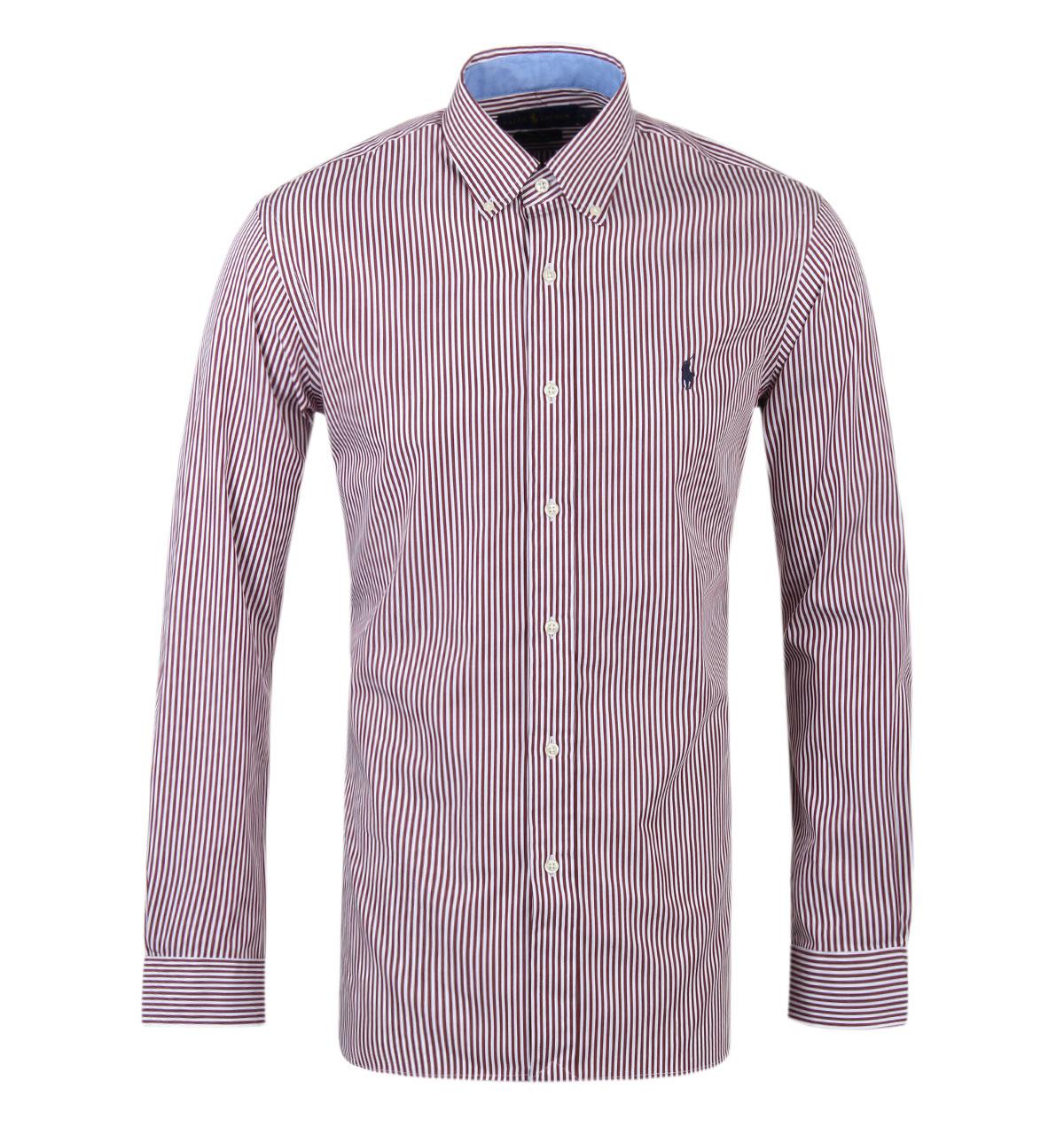 ralph lauren shirt burgundy
