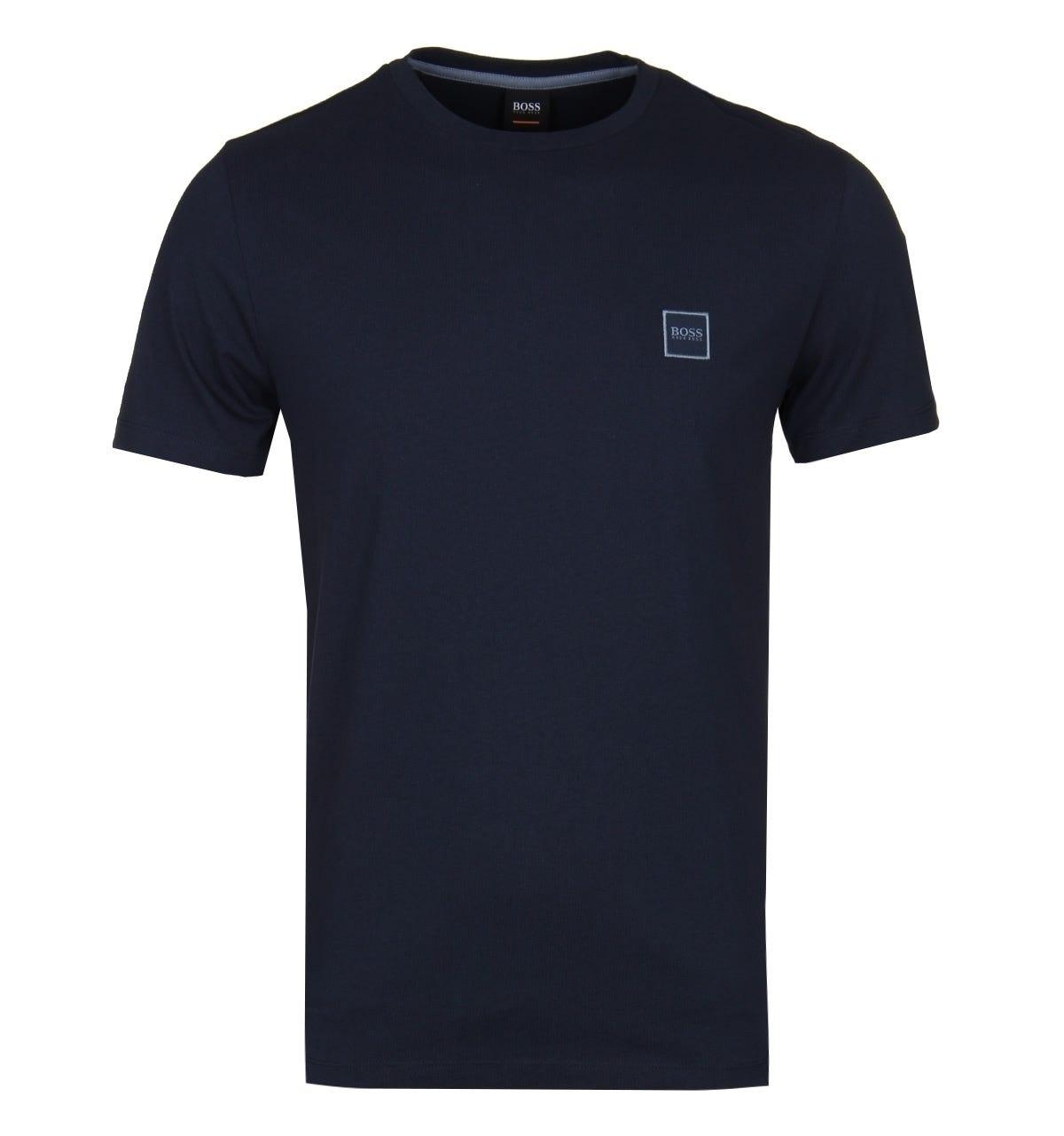 BOSS by Hugo Boss Cotton Tales Navy T-shirt in Blue for Men - Lyst