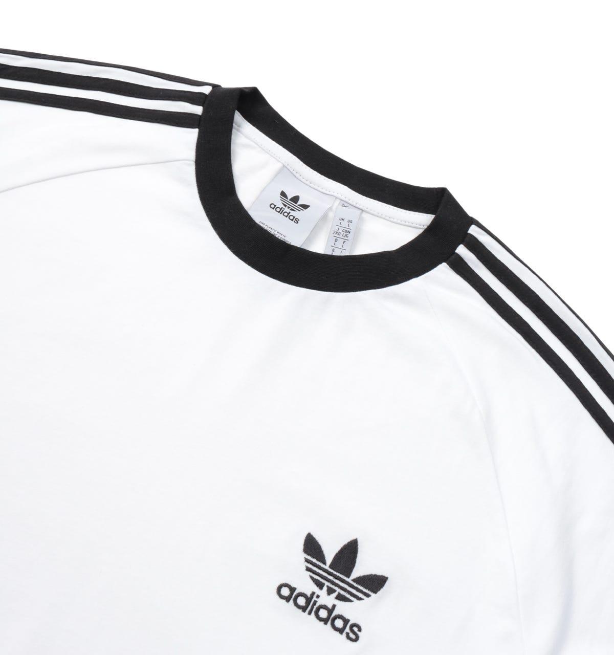 adidas Originals Classics 3-stripes Long Sleeve T-shirt in White for Men |  Lyst