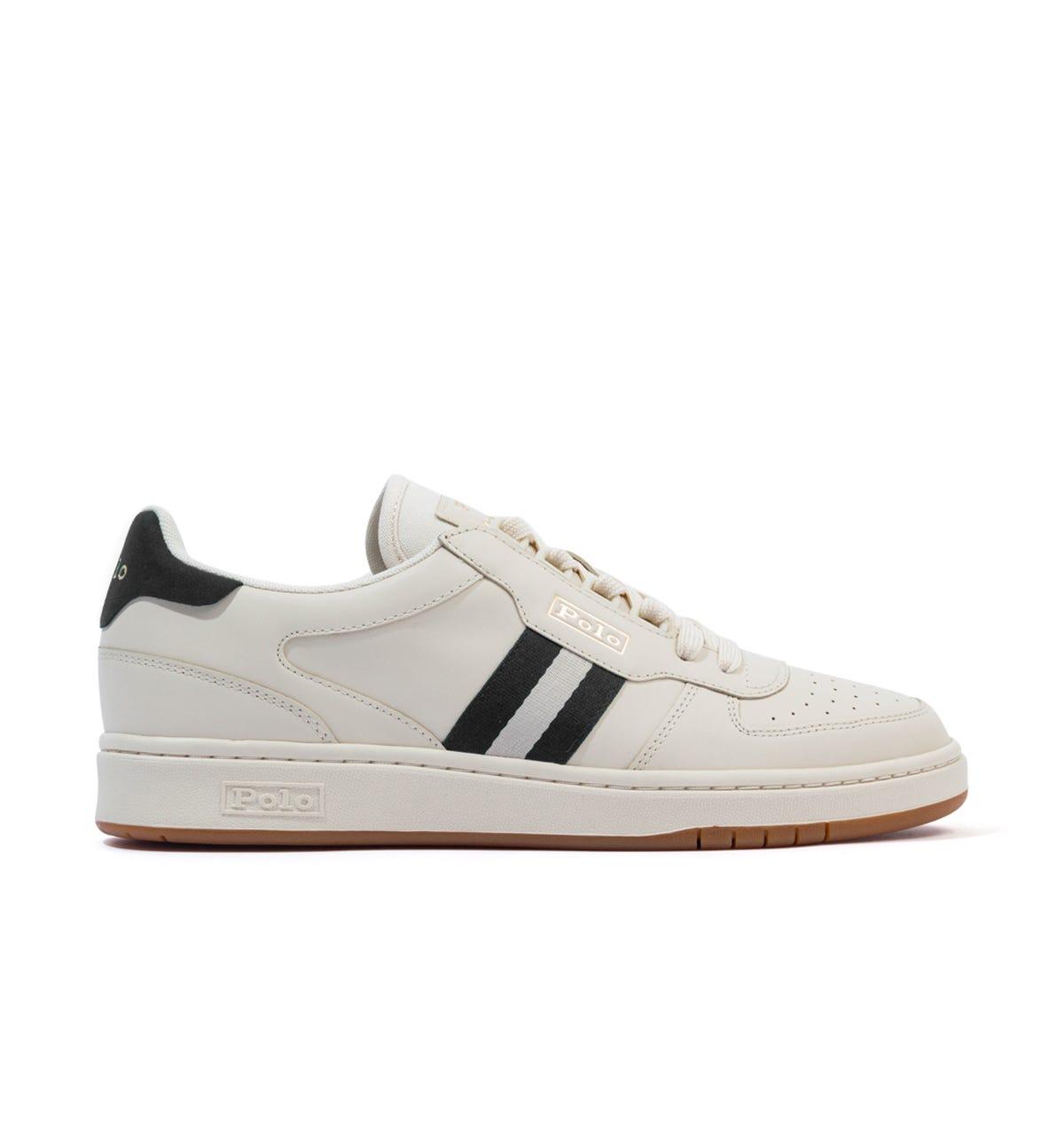 polo ralph lauren court leather trainer