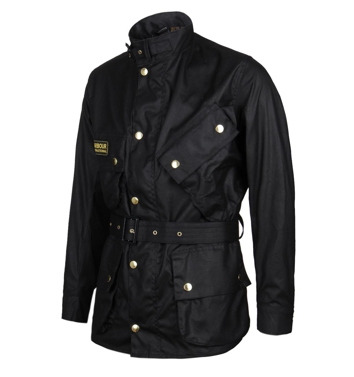 black wax jacket