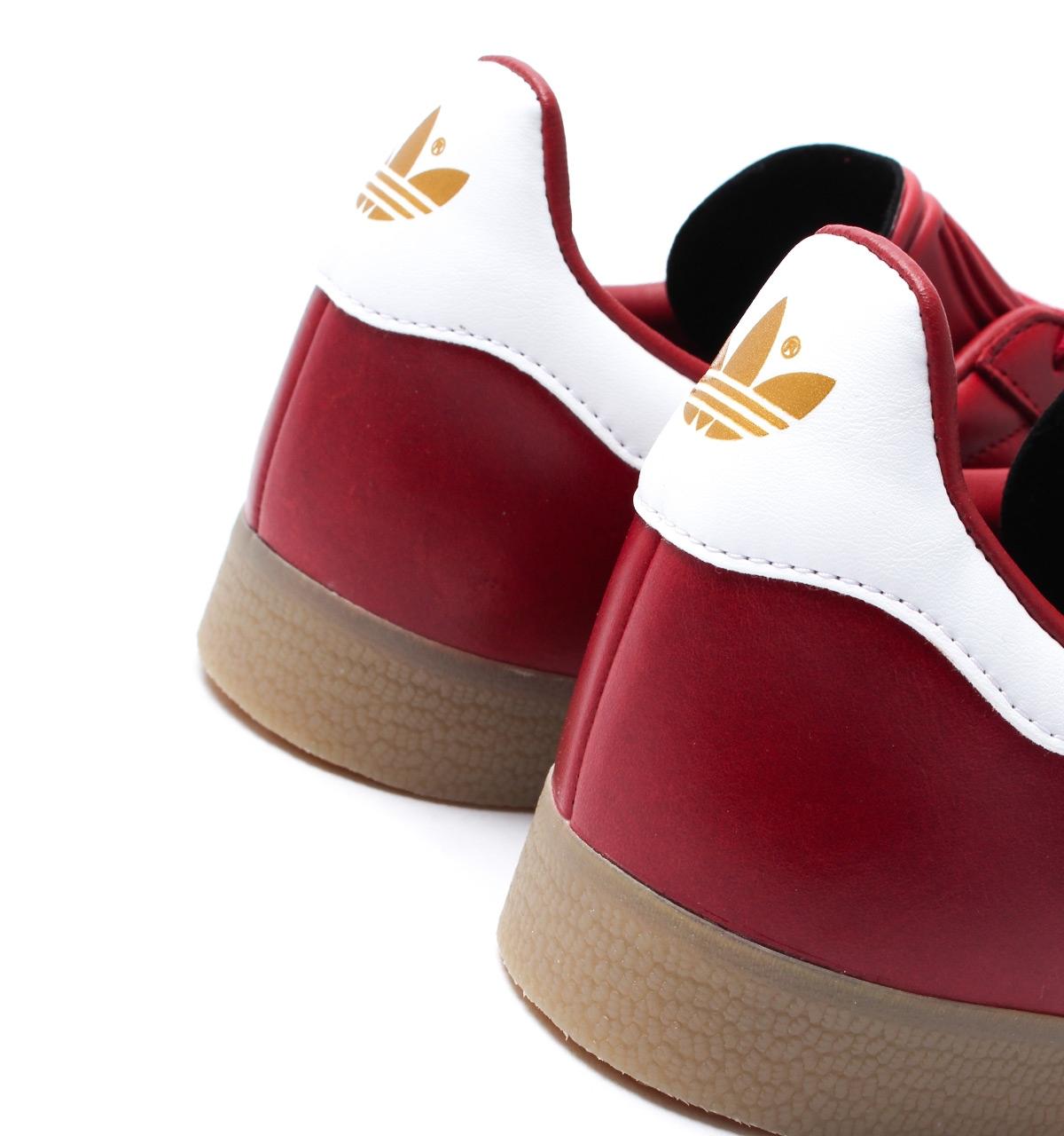 mens red gazelle trainers