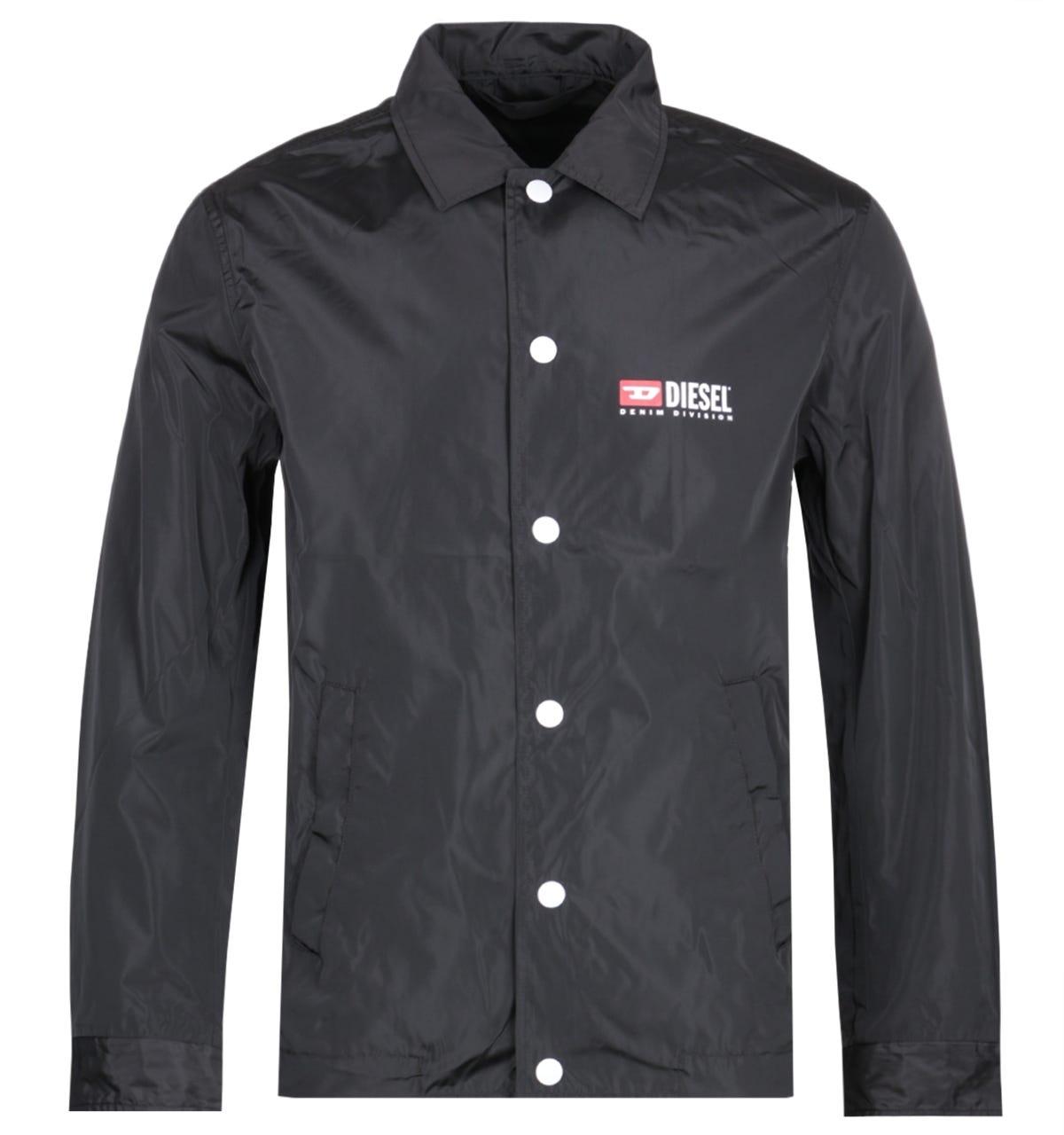 DIESEL Denim Division Black Coach Jacket for Men Lyst