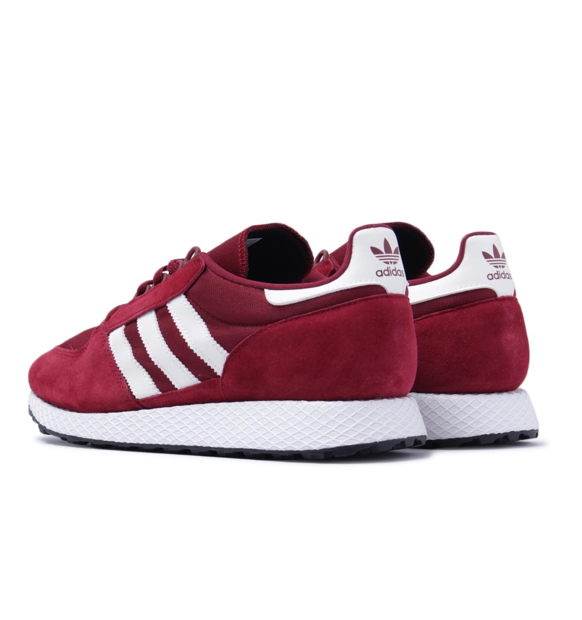 adidas Originals Synthetic Forest Grove Burgundy Trainers in Red for Men -  Lyst