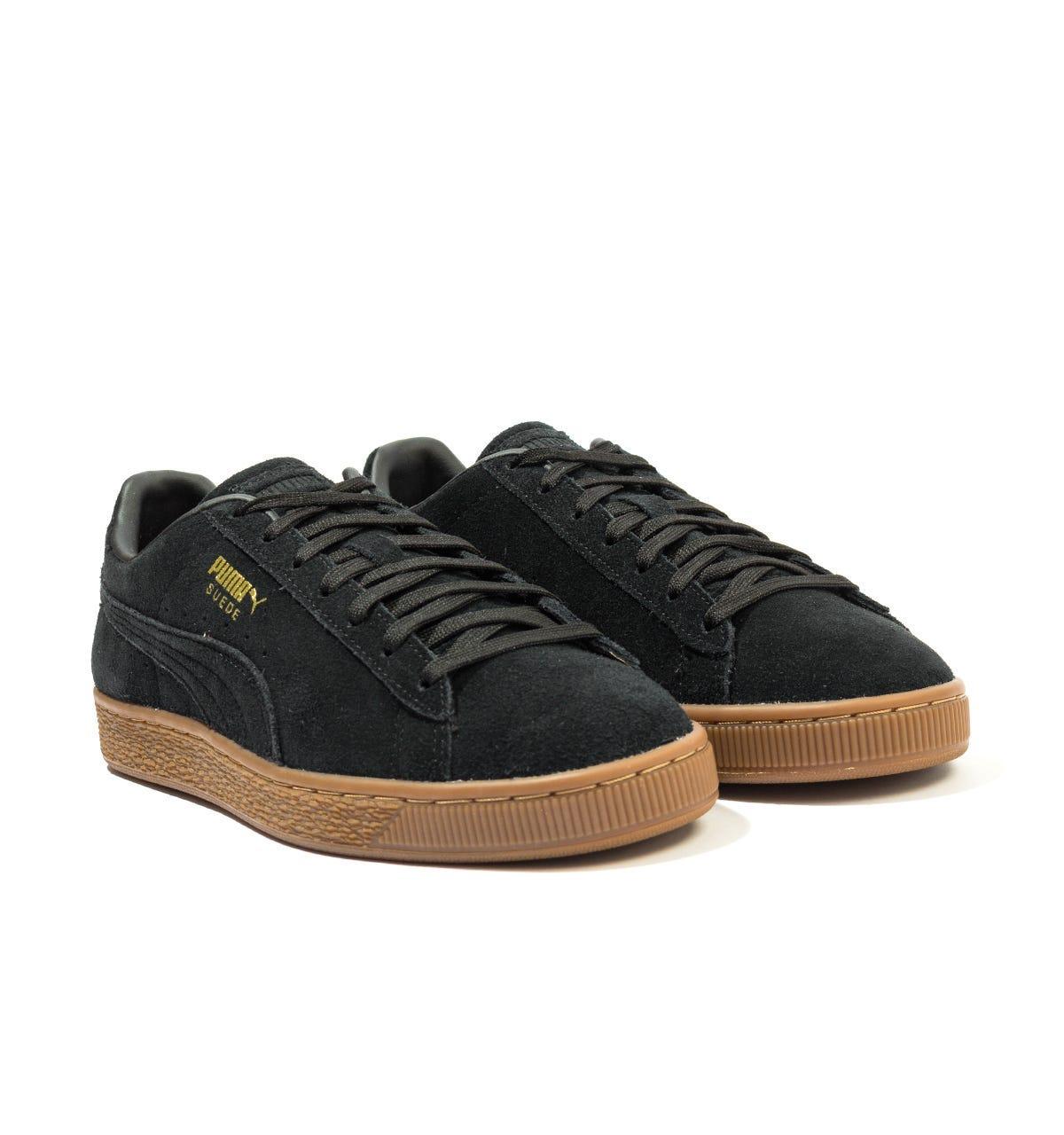 puma black with brown sole