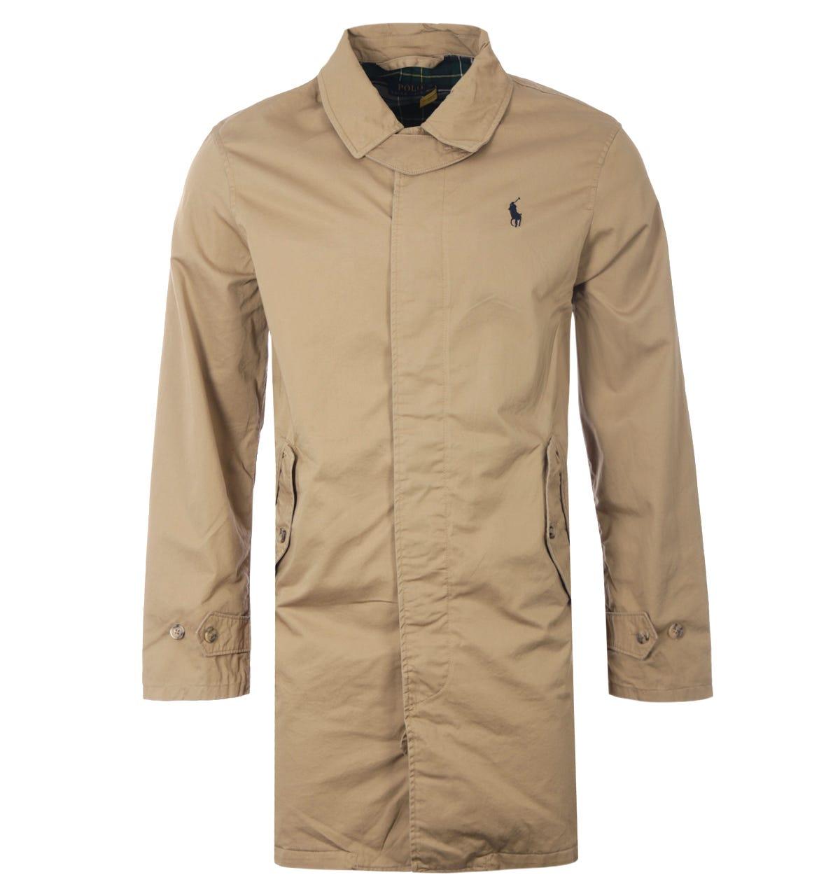 Polo Ralph Lauren Cotton City Twill Walking Coat in Tan (Natural) for