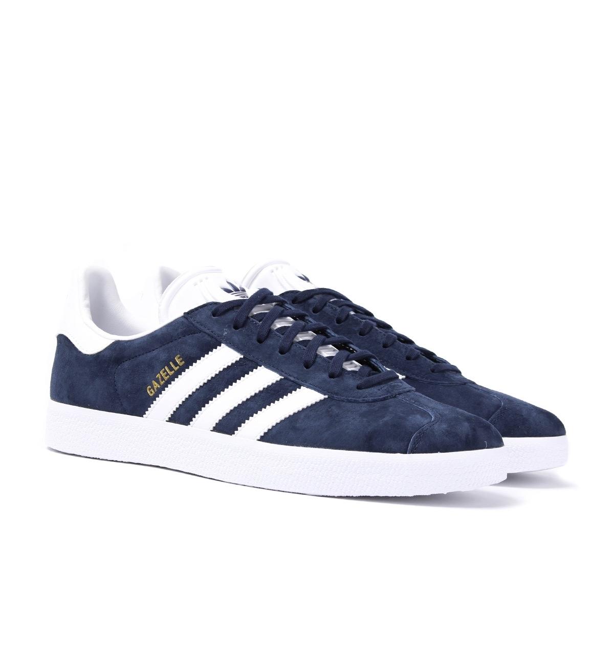 adidas originals navy suede gazelle trainers