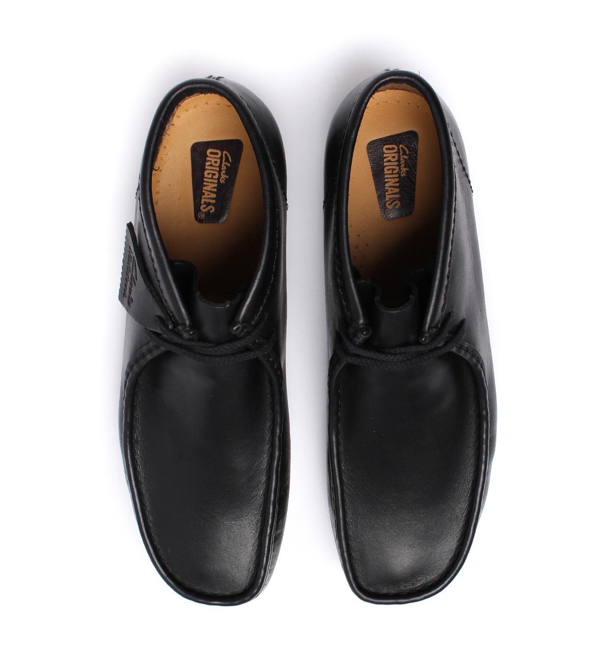 Clarks Wallabee Black Leather Boots for Men | Lyst Australia