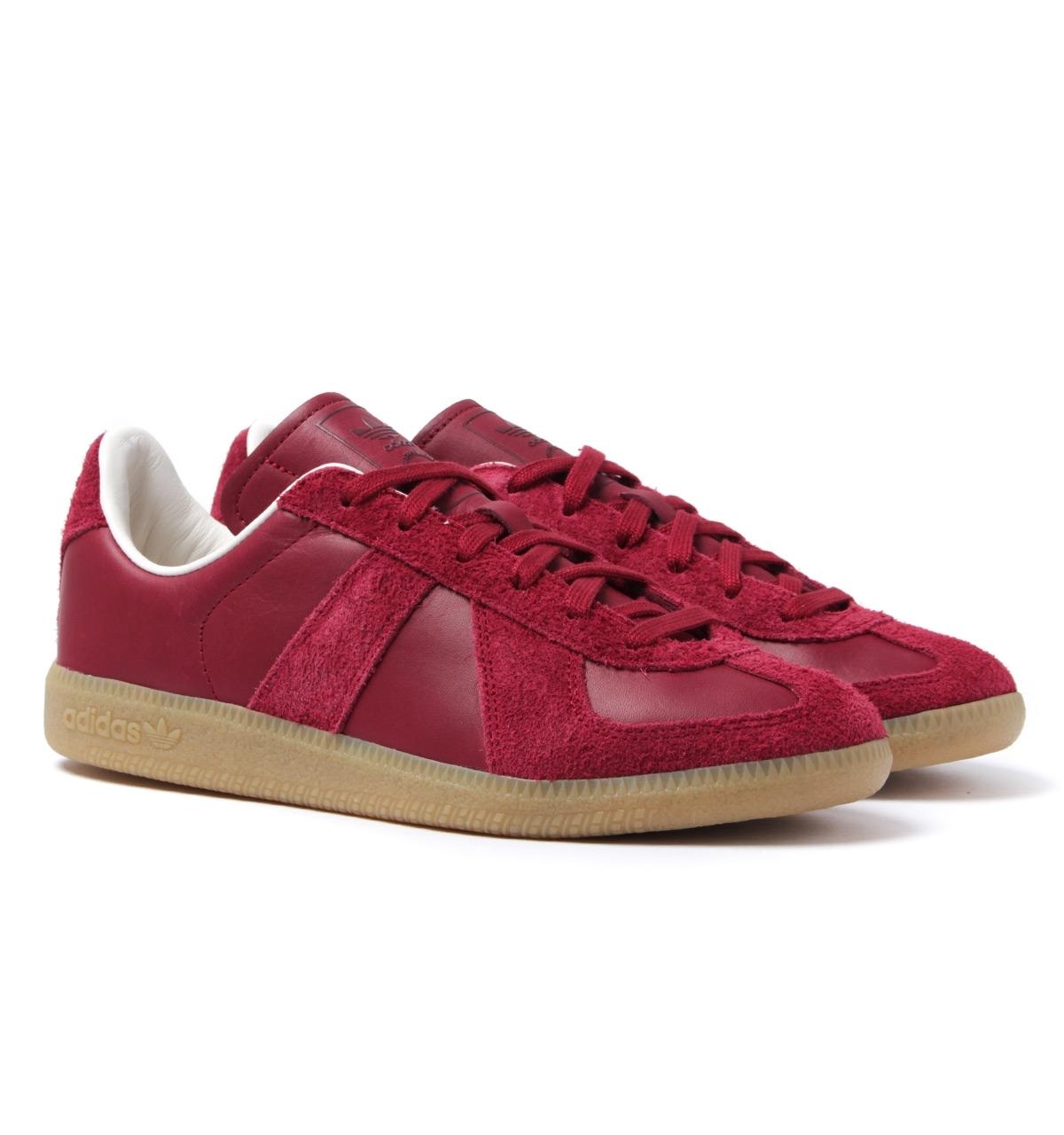 adidas Originals Leather Bw Army Burgundy Trainers in Red for Men | Lyst