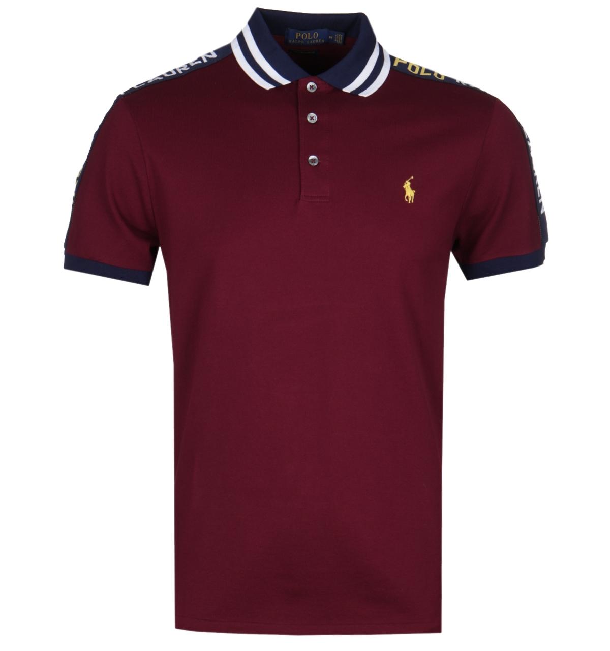 burgundy ralph lauren shirt