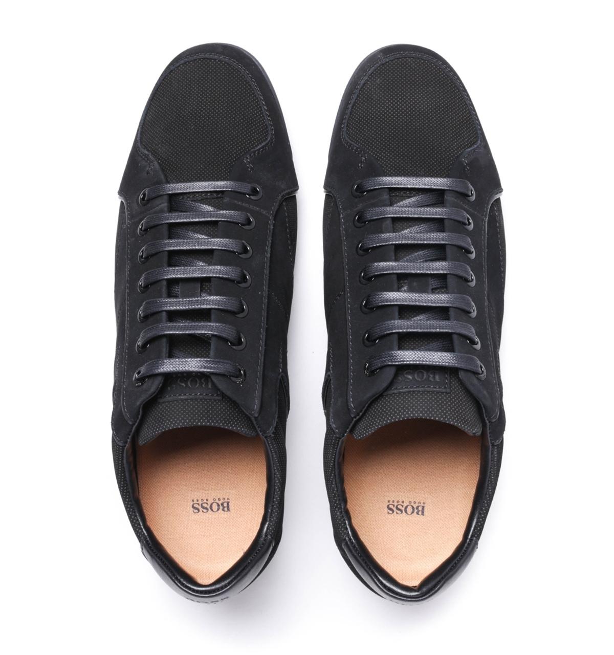 boss saturn leather trainers