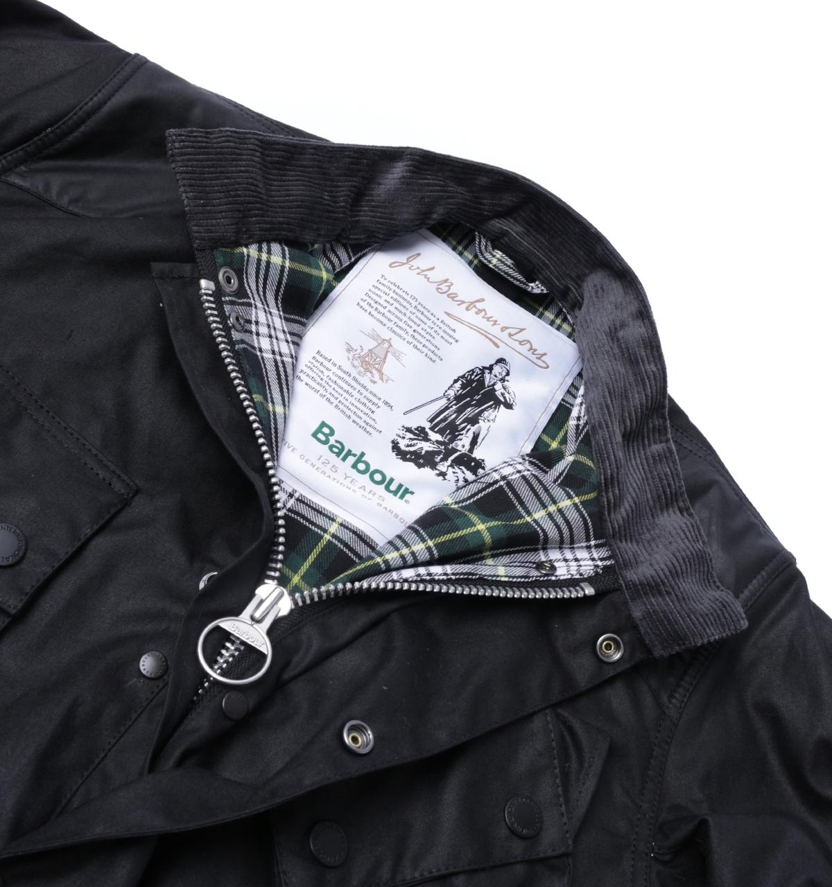 Barbour Cotton Icons '125th Anniversary' Black Wax Jacket for Men | Lyst