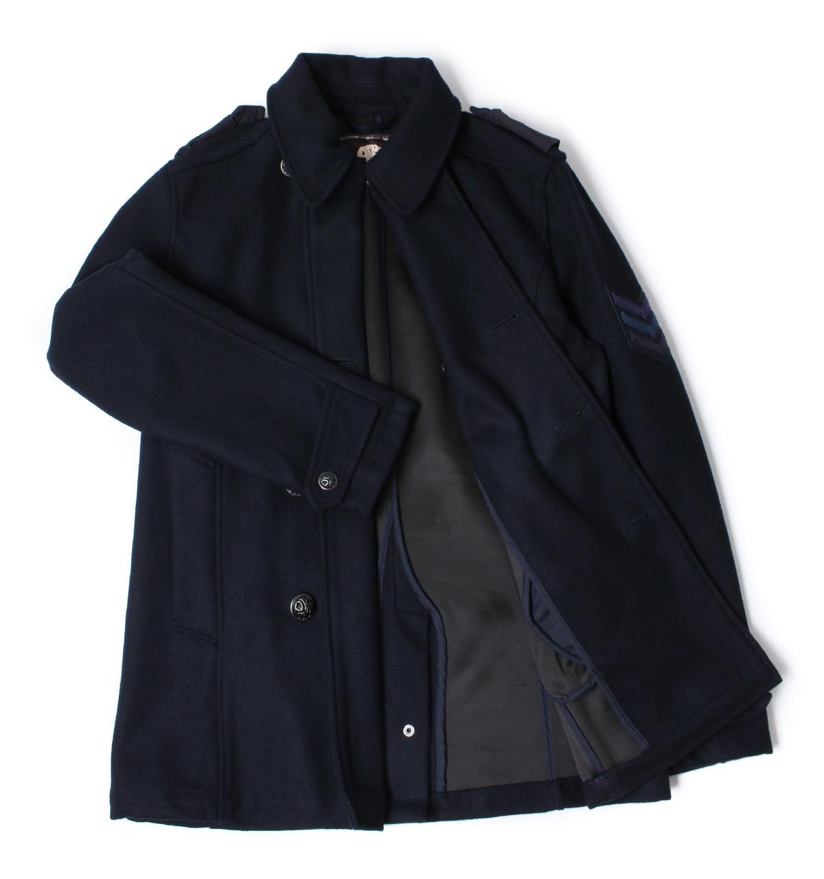 pretty green wool button up jacket