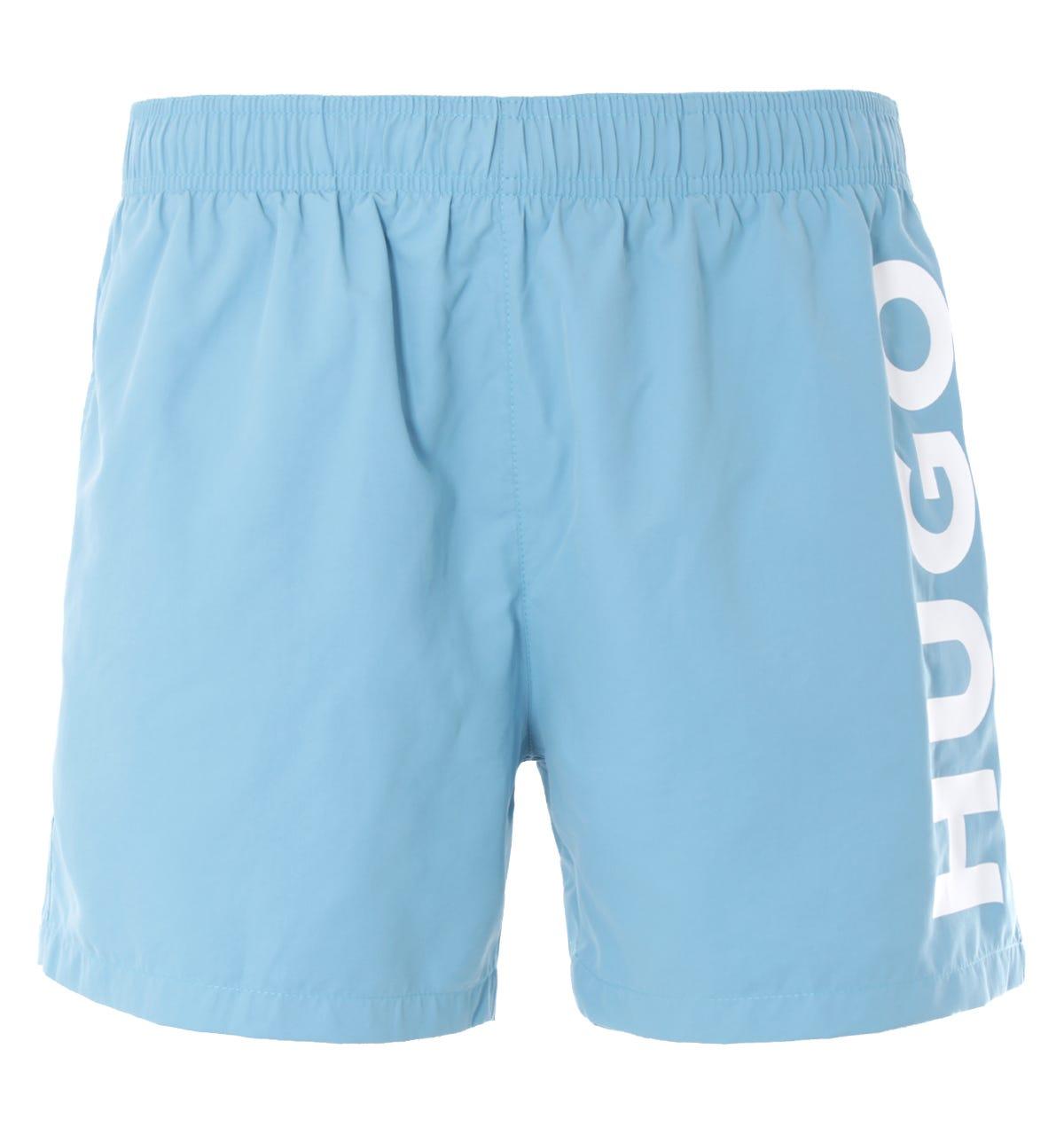 Hugo Abas Sustainable Swim Shorts - Turquoise, Blue