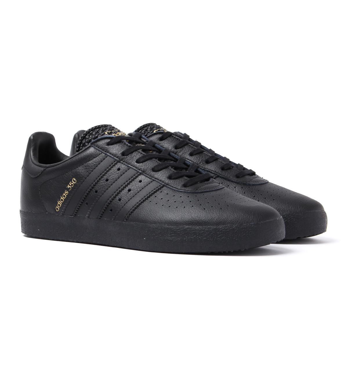 adidas 350 black leather