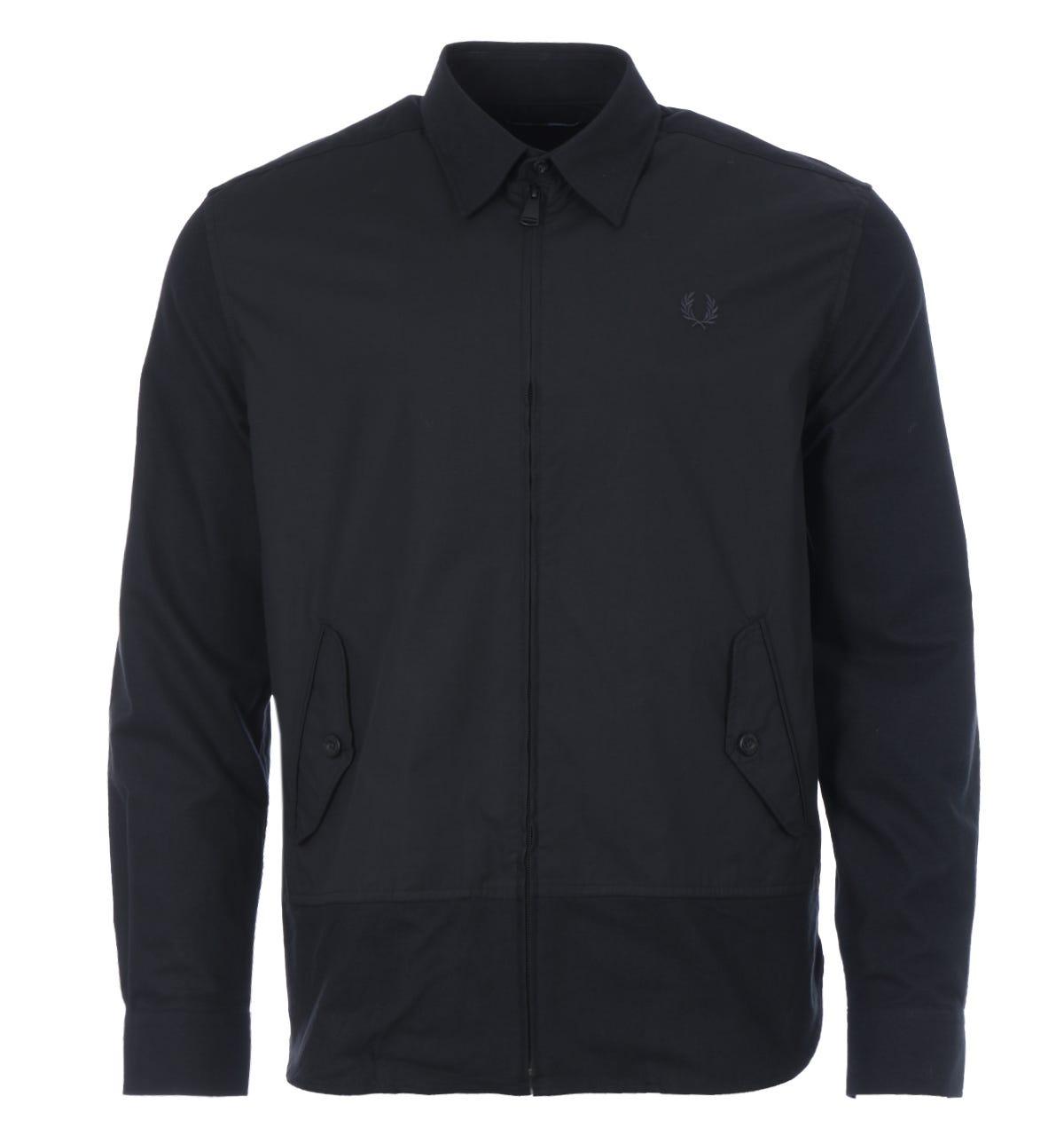 fred perry panelled jacket