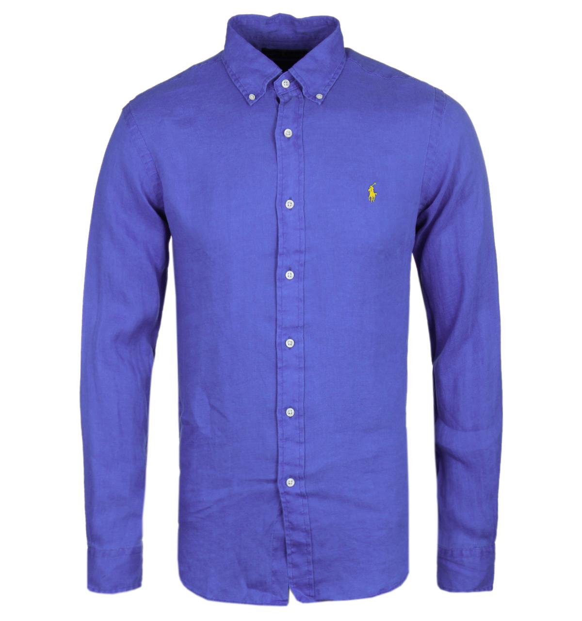 Polo Ralph Lauren Ocean Wash Linen Blue Reef Slim Fit Shirt for Men | Lyst  Australia