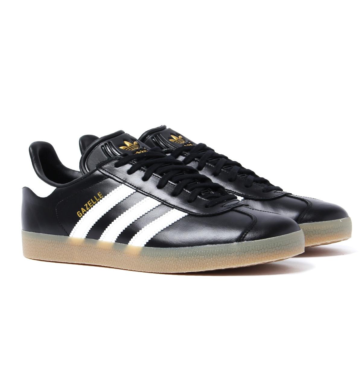 Brawl Candles Mold adidas Originals Leather Black & Gold Gazelle Trainers for Men | Lyst
