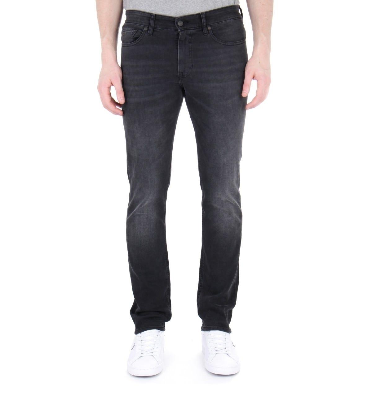 BOSS by Hugo Boss Denim Delaware Grey Coal Slim Fit Jeans in Gray for ...