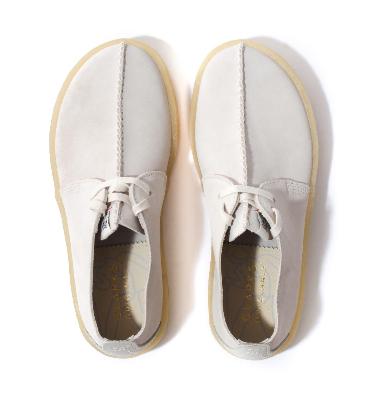 Clarks Trek Cup Suede Shoes in White for Men | Lyst