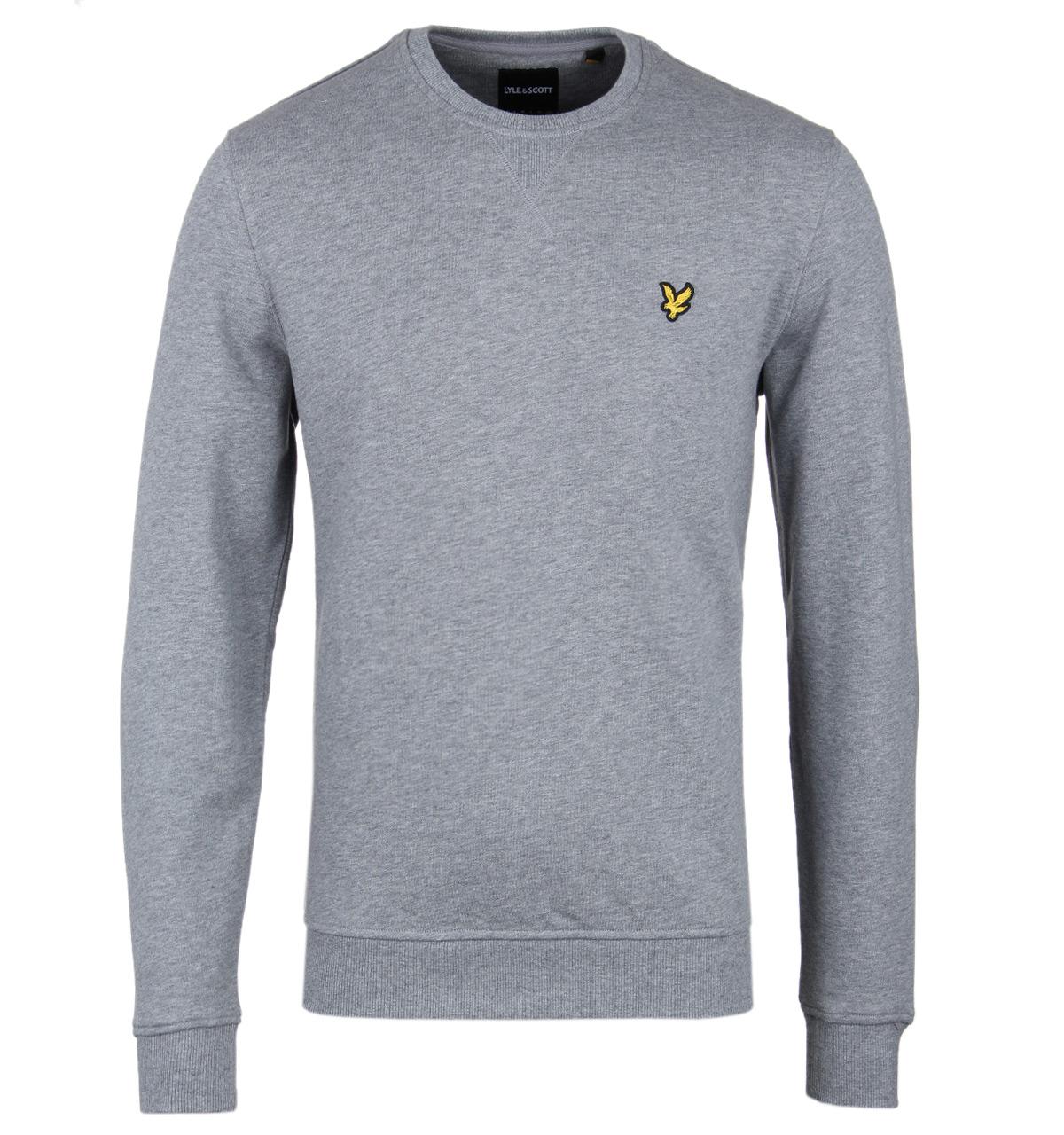 Lyst - Lyle & Scott Mid Grey Marl Crew Neck Sweatshirt in Gray for Men