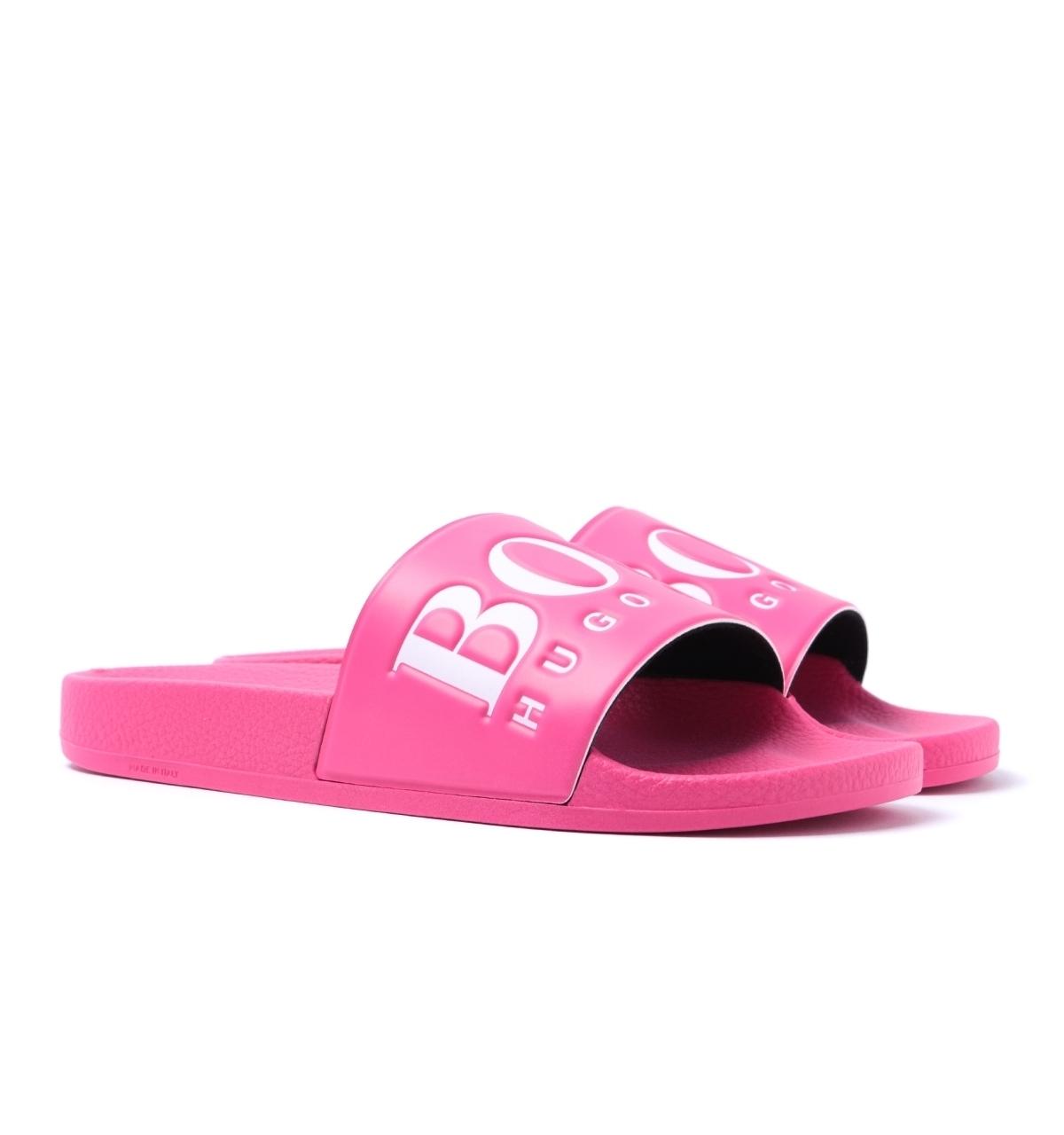 HUGO BOSS Solar Pink Sliders for Men 