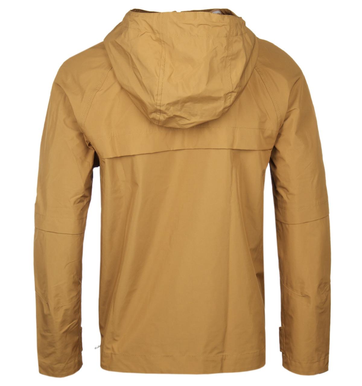 Pretty Green Cotton Mustard Water Resistant Overhead Hooded Jacket for