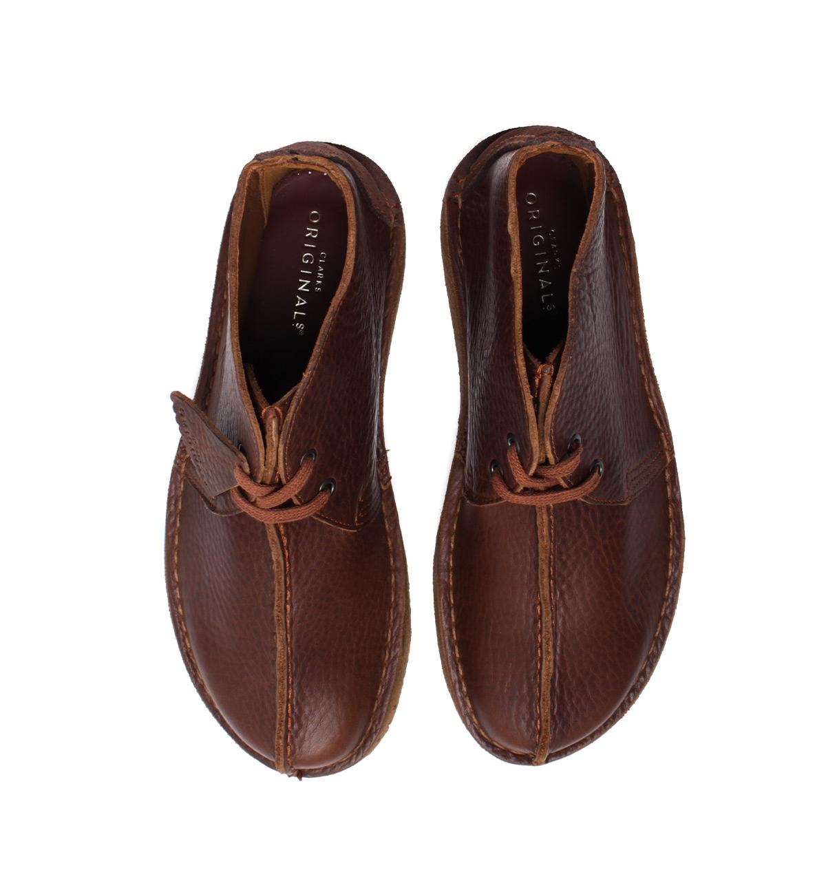 Clarks Desert Trek Hi Cola Leather Boot in Brown for Men | Lyst