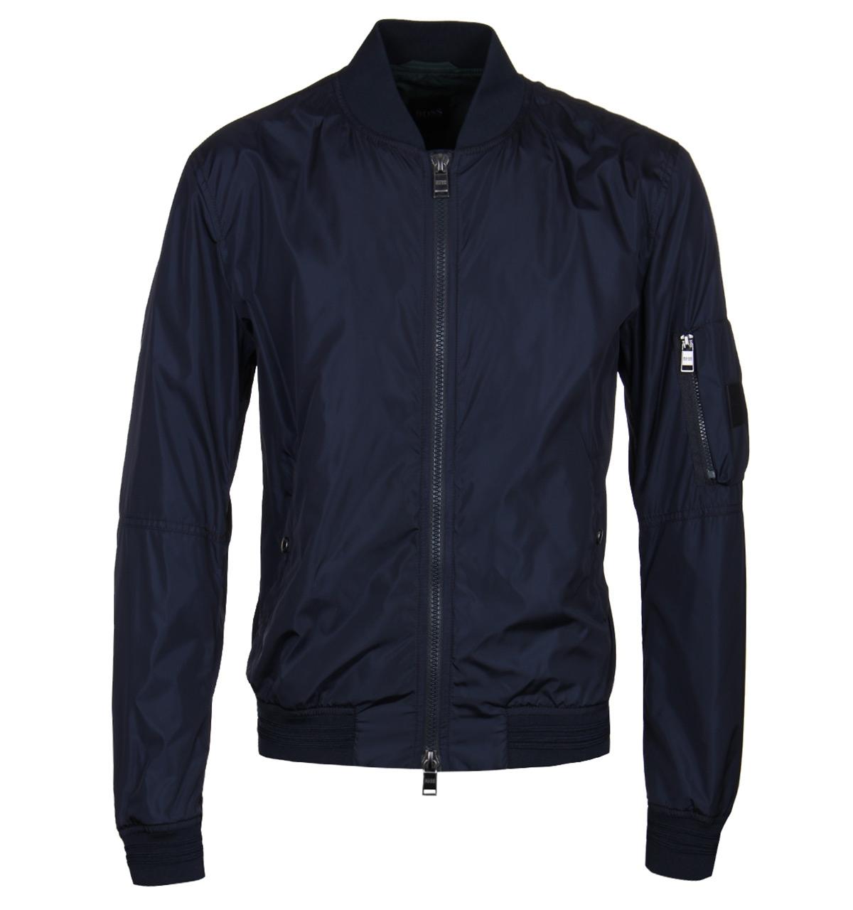 hugo boss navy bomber jacket