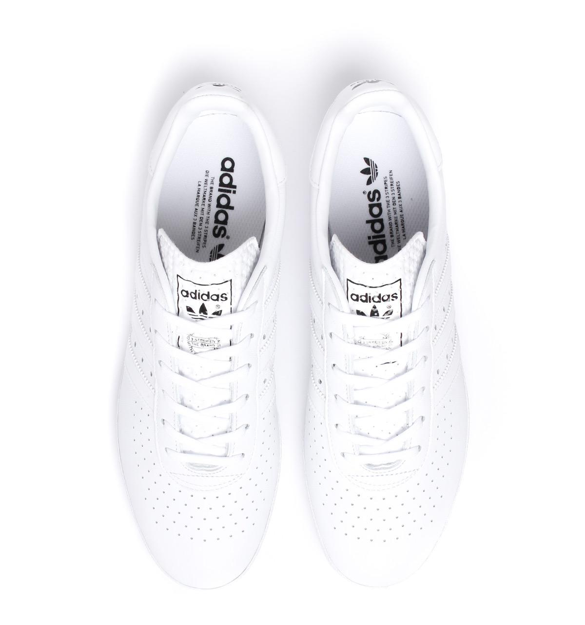 adidas Originals 350 White Grained Leather Trainers for Men | Lyst