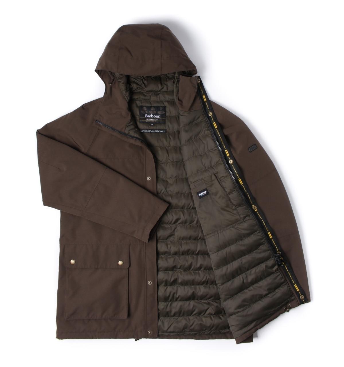 barbour international ridge padded jacket