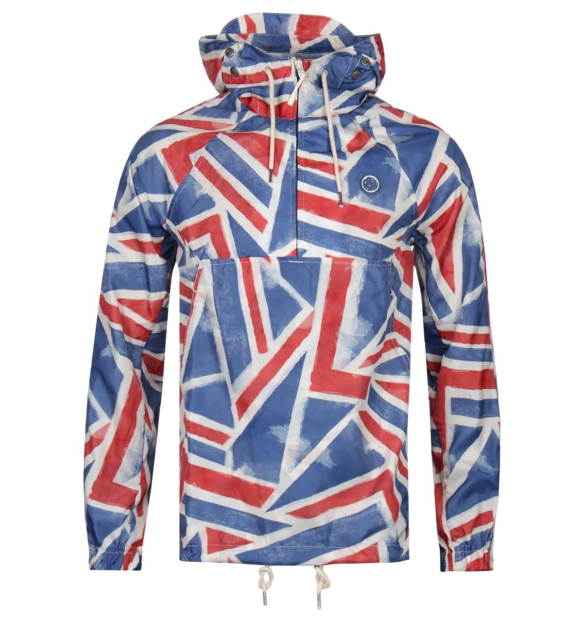 Download Pretty Green Union Jack Overhead Jacket in Blue for Men - Lyst