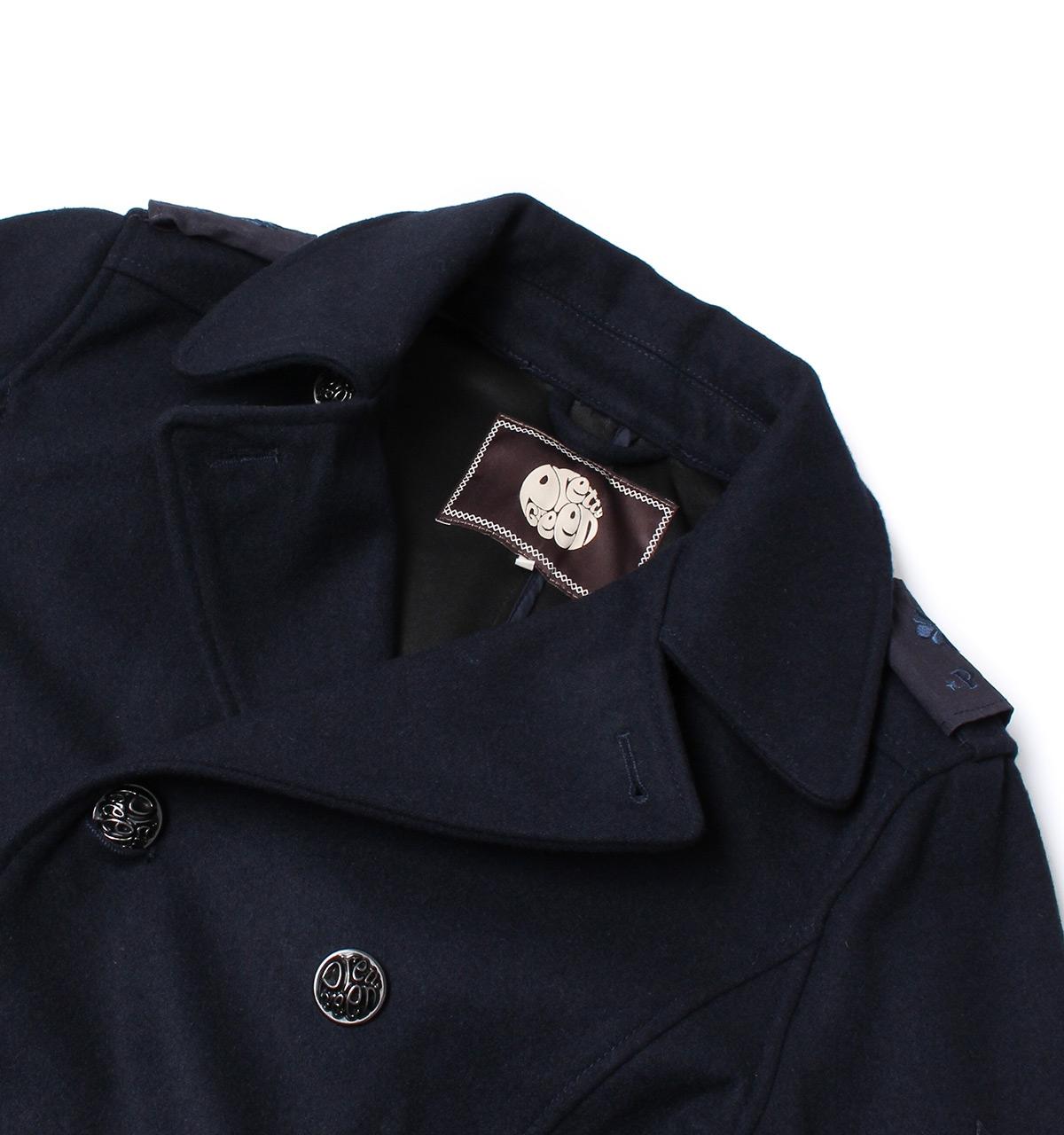 pretty green peacoat